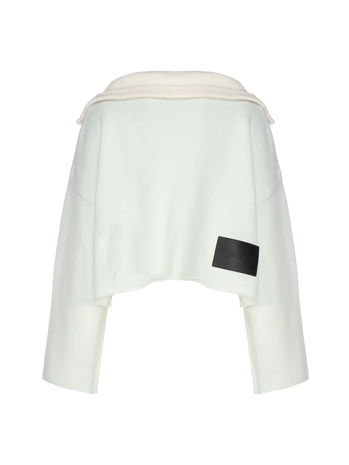 Shop Jw Anderson Zip-up Sweater In Mint Off White