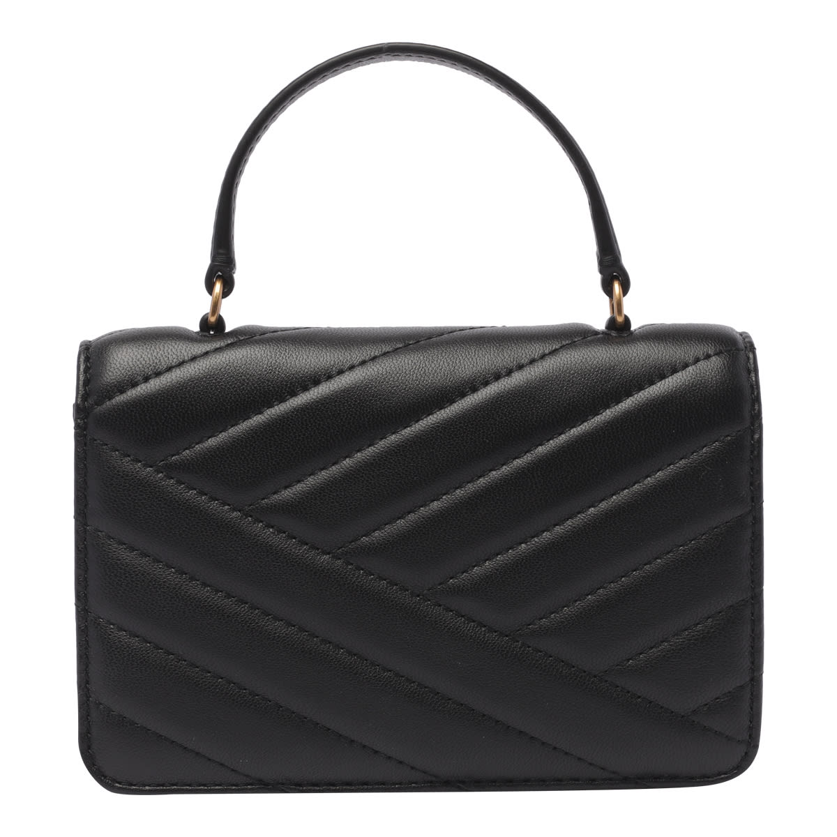 Shop Tory Burch Mini Kira Chevron Handbag In Black