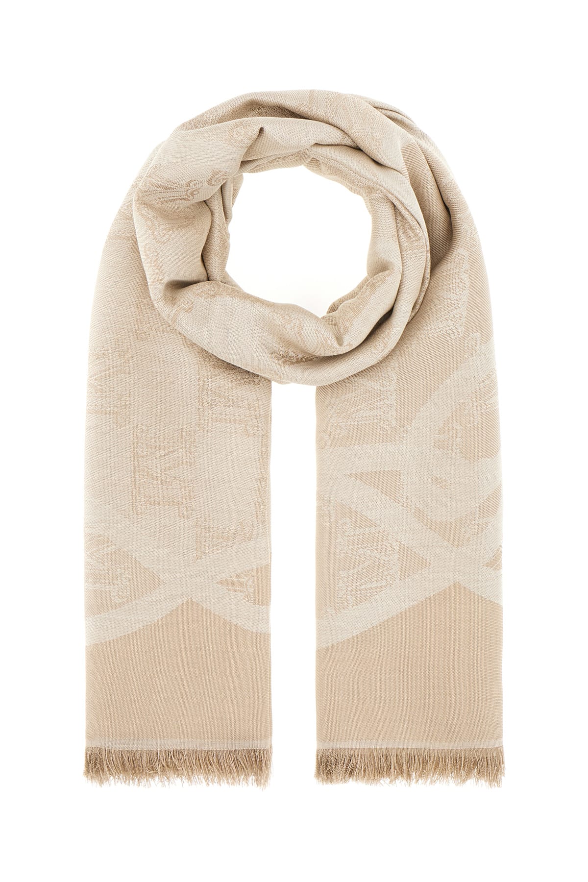 Max Mara Embroidered Silk Scarf In 001