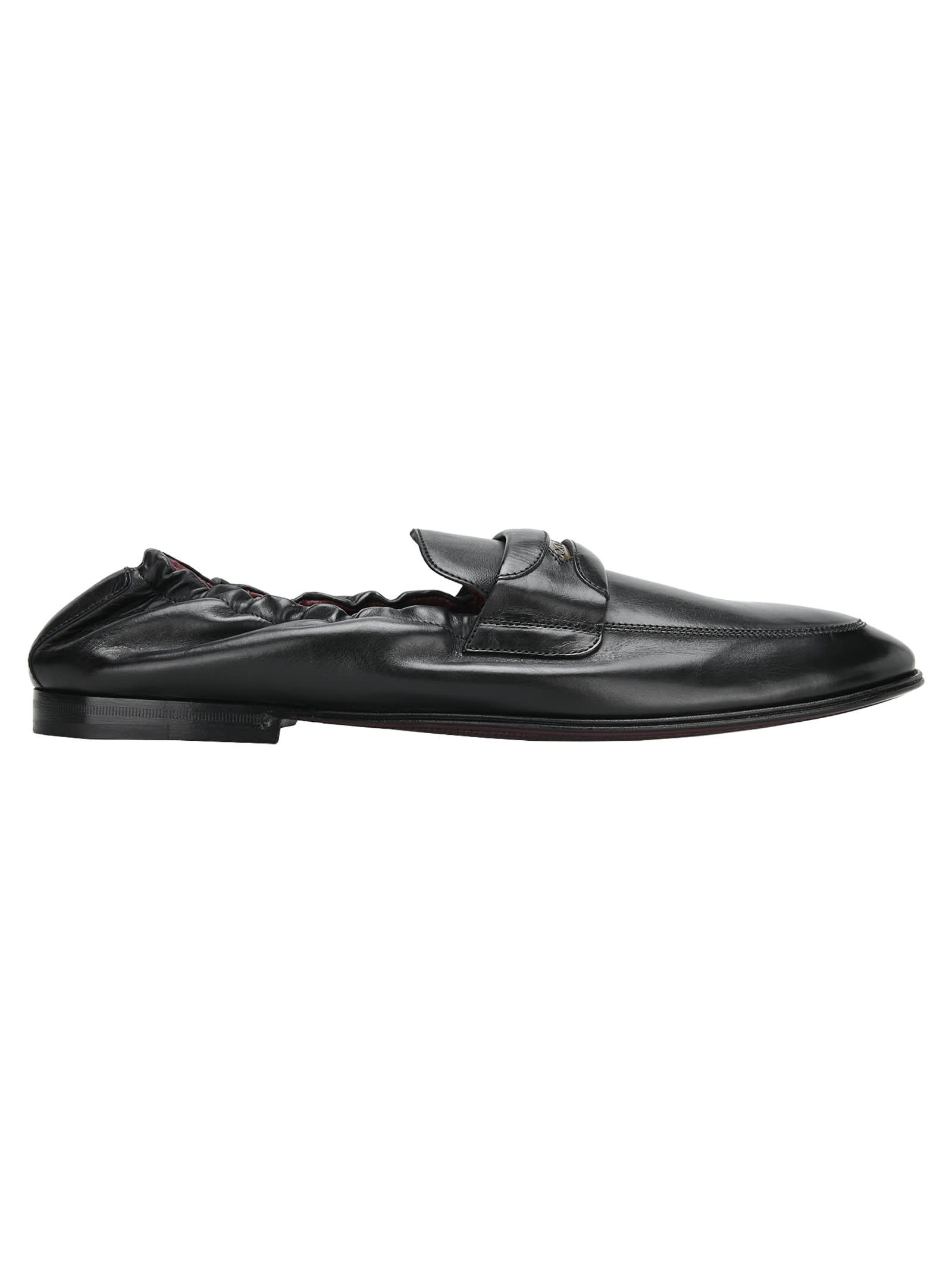 Dolce & Gabbana Dolce & gabbana Logo Plaque Leather Loafers