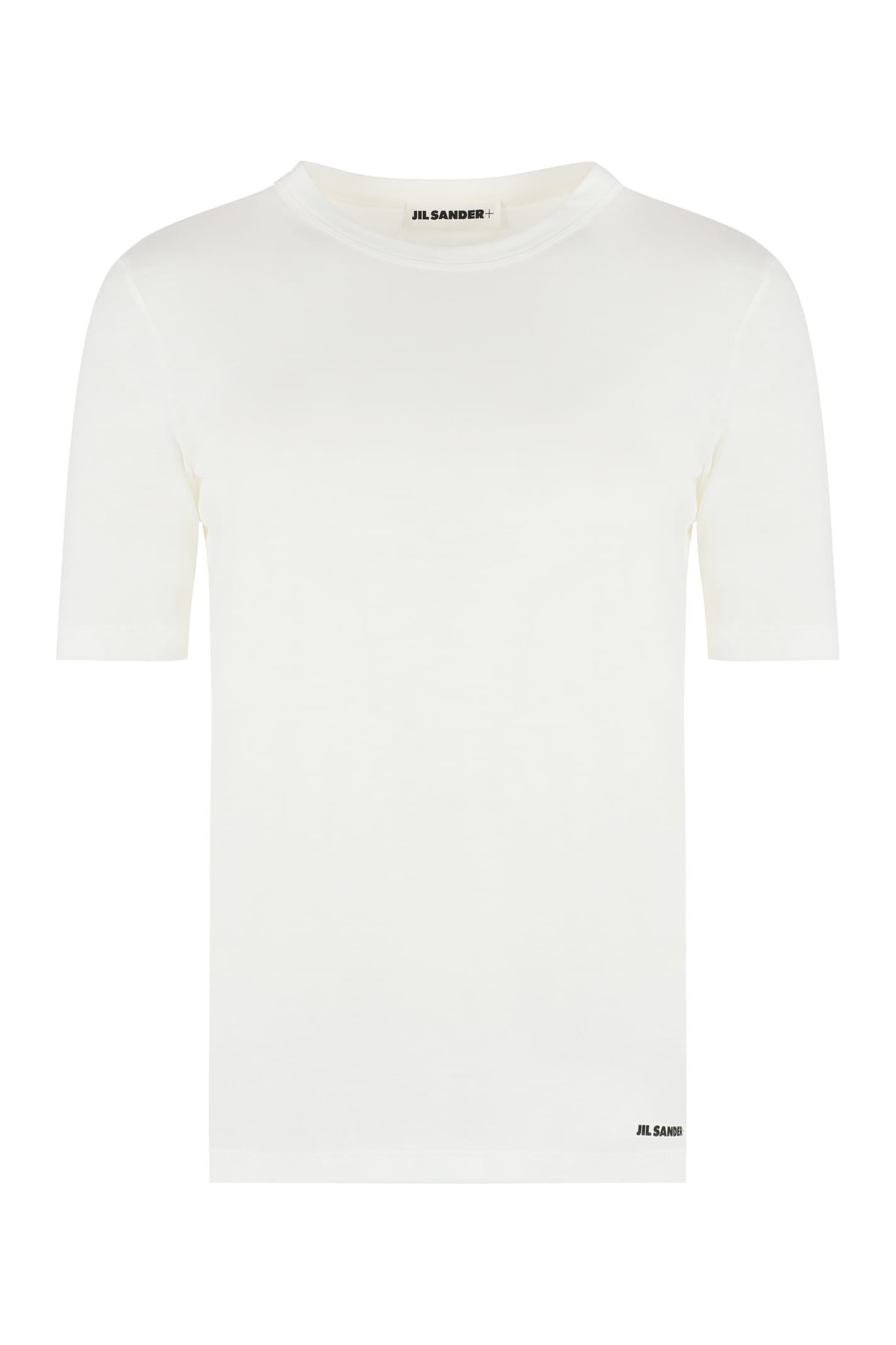 Shop Jil Sander Logo Print T-shirt In Ivory
