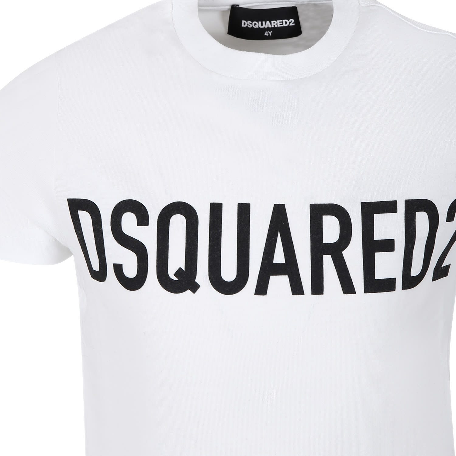 Shop Dsquared2 White T-shirt For Boy With Logo