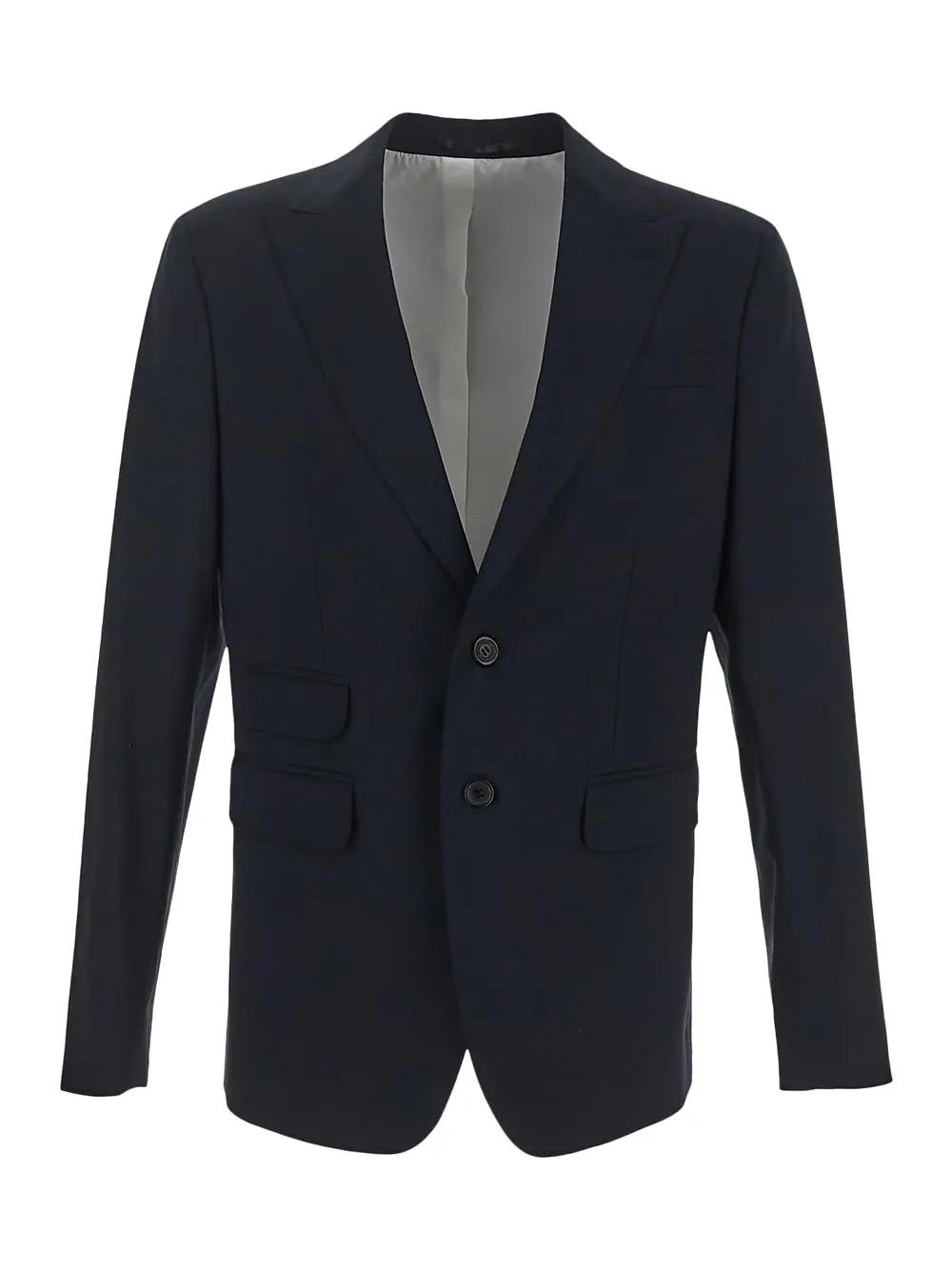 Shop Dsquared2 London Suit In Navy Blue