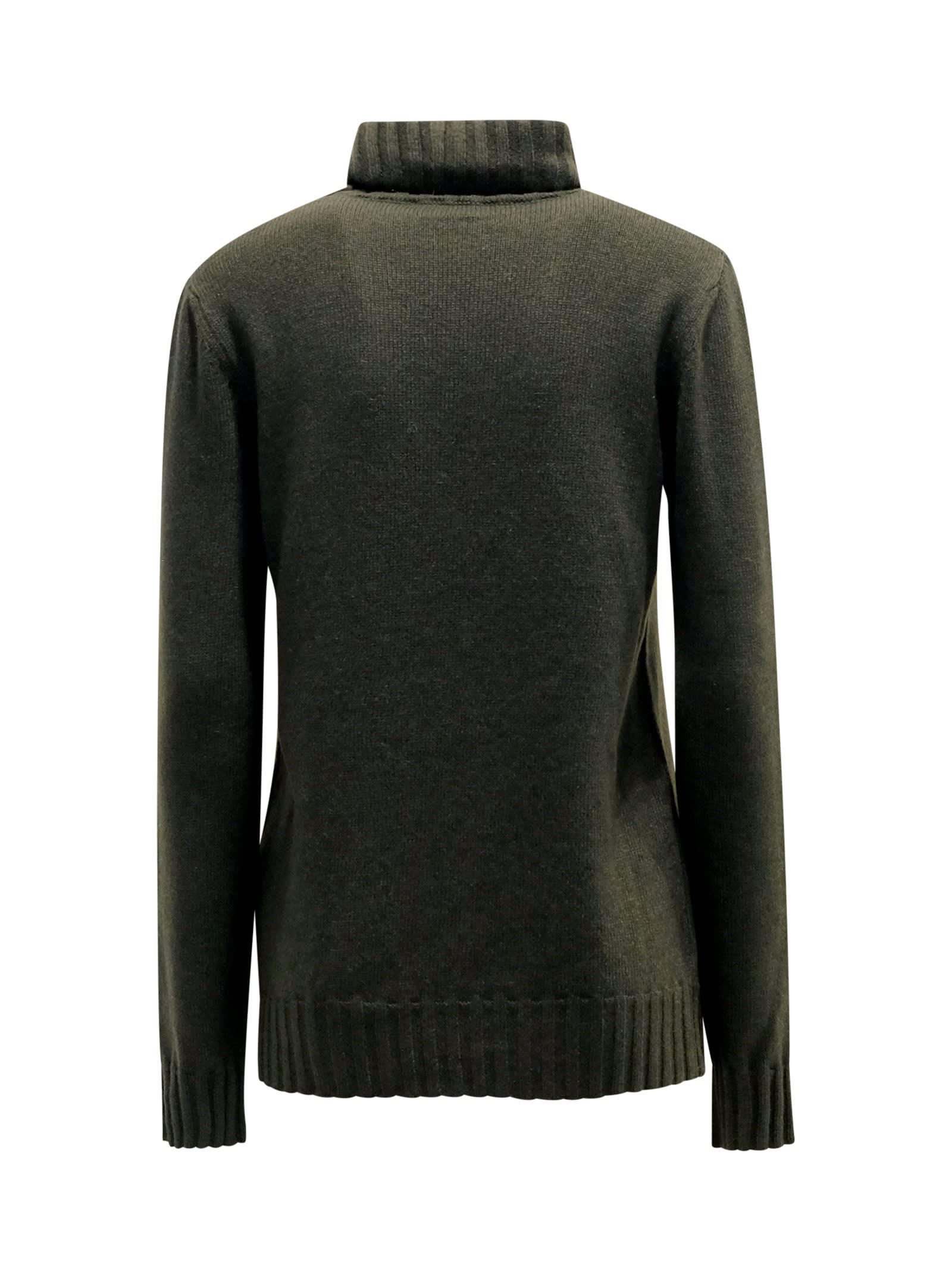 Shop P.a.r.o.s.h 807 Lachloe Fantasy Olive Sweater In Grey