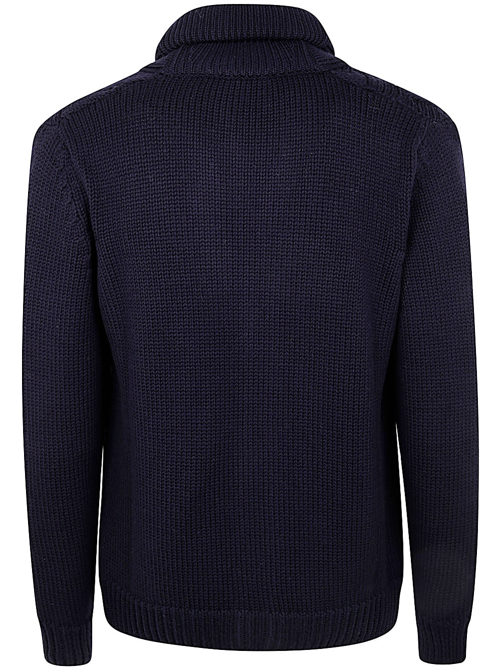 Shop Zanone Cardigan Scial Slim Fit In Blue