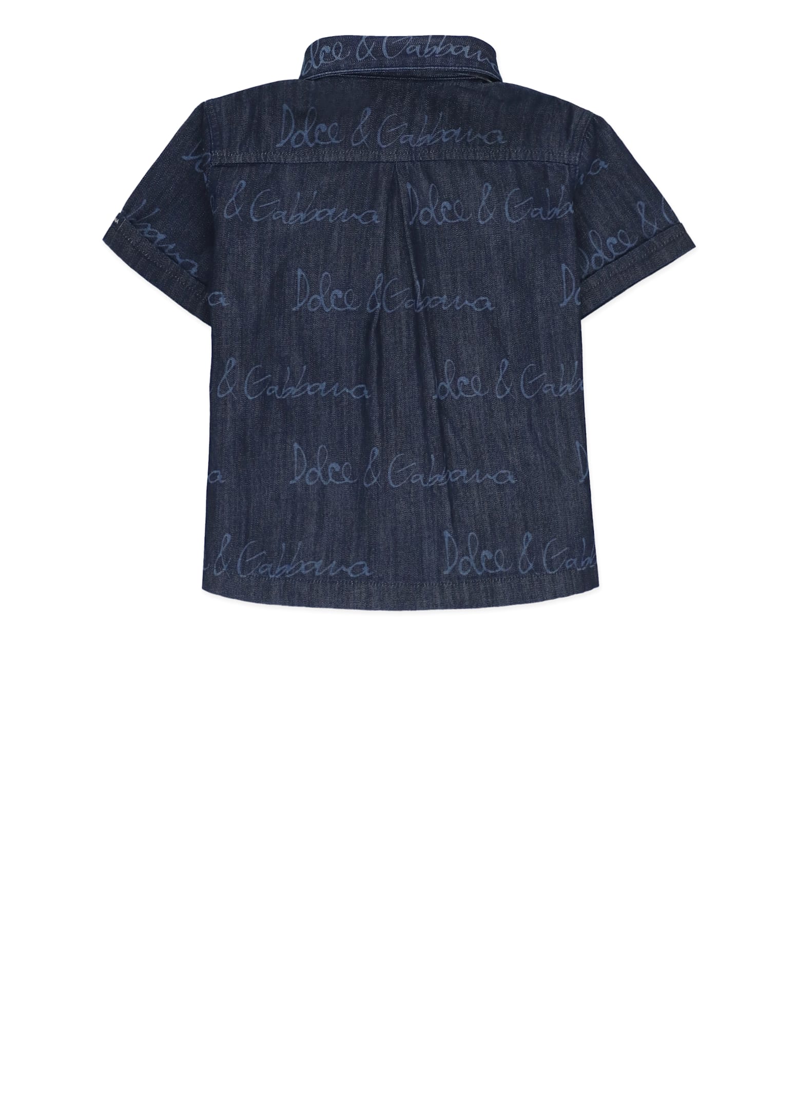 Dolce & Gabbana Denim Shirt In Blue