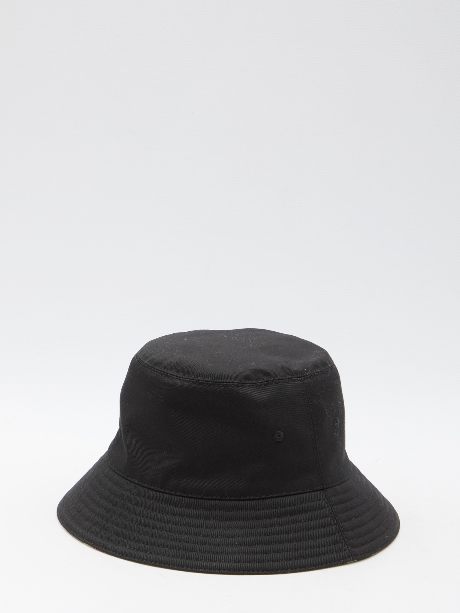 Shop Burberry Reversible Bucket Hat In Black