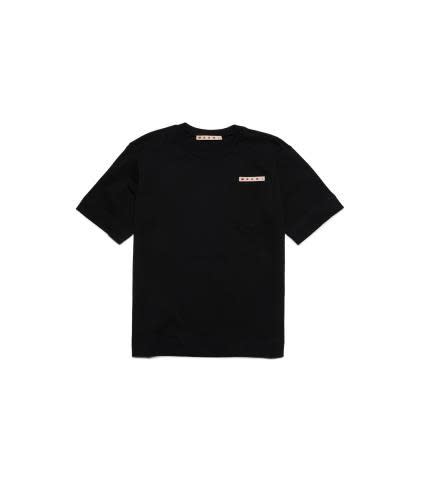 Marni Kids' T-shirt Con Logo In Black