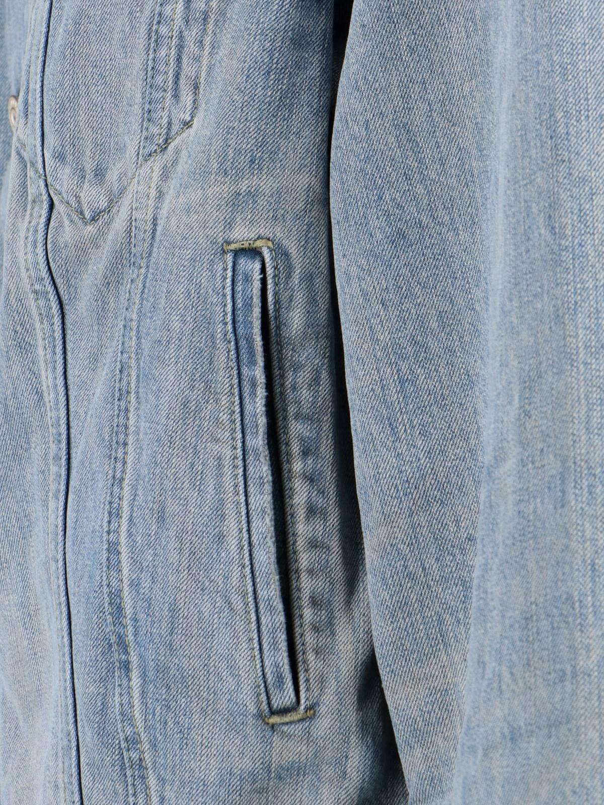 Balenciaga Off Shoulder Jacket In Blue