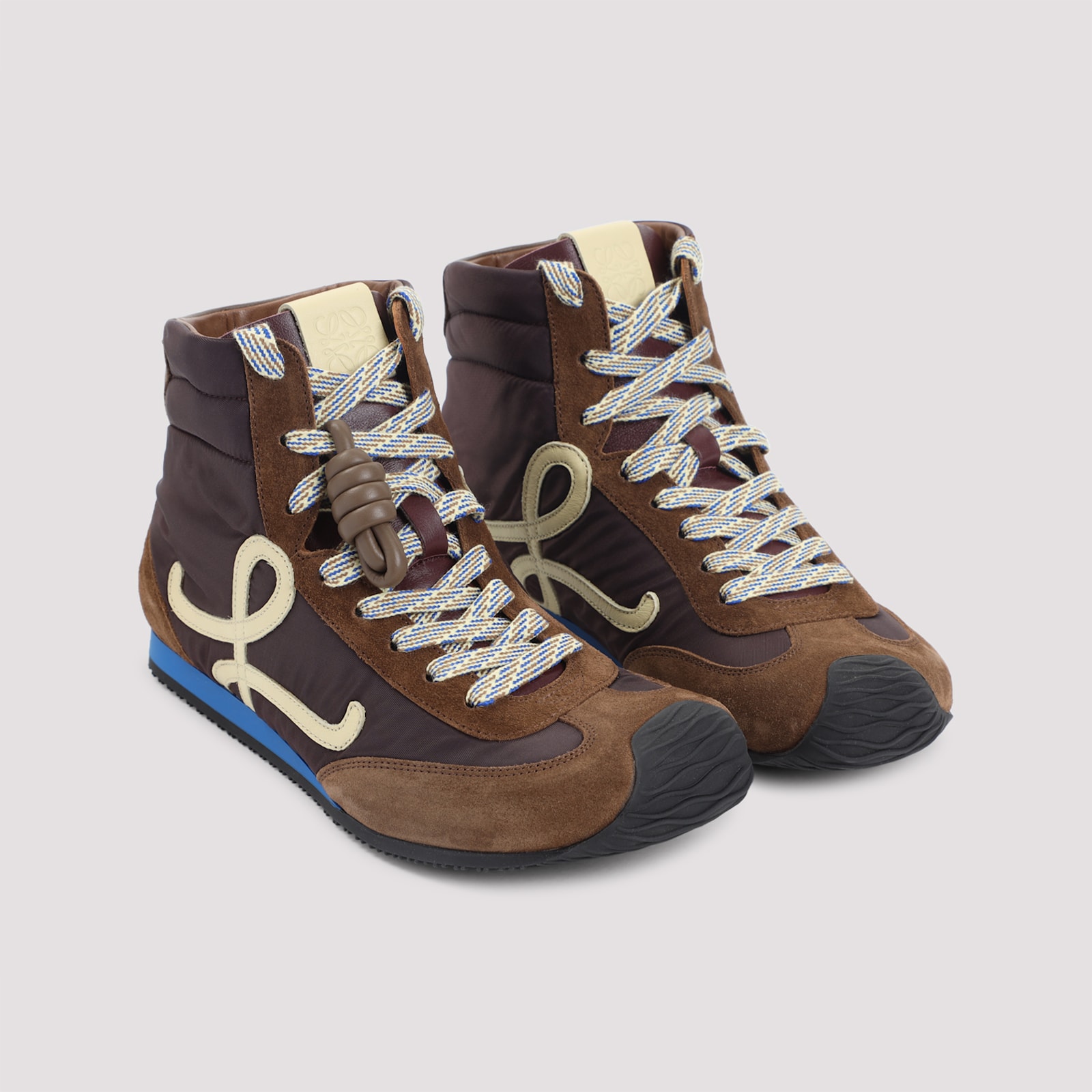 Loewe Ballet Runner 2.0 High-top Sneakers In Brown