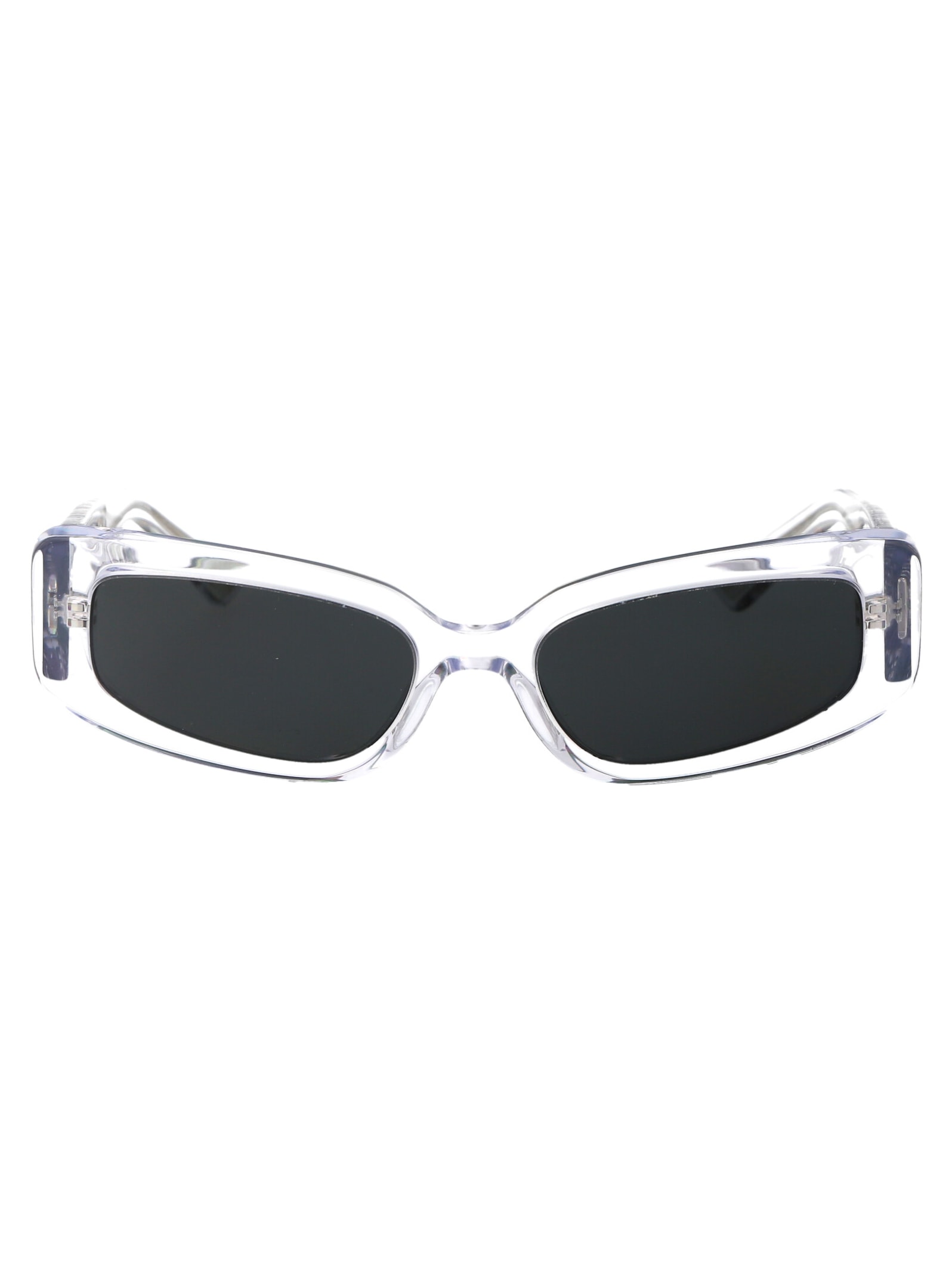 Shop Dolce &amp; Gabbana Eyewear 0dg4445 Sunglasses In 313387 Crystal