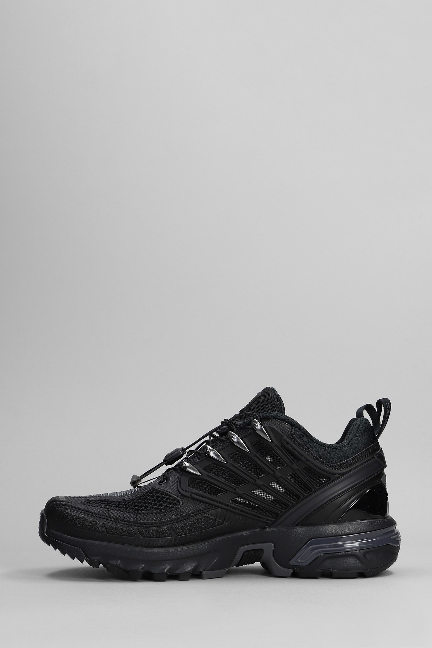 Shop Salomon Acs Pro Sneakers In Black Synthetic Fibers