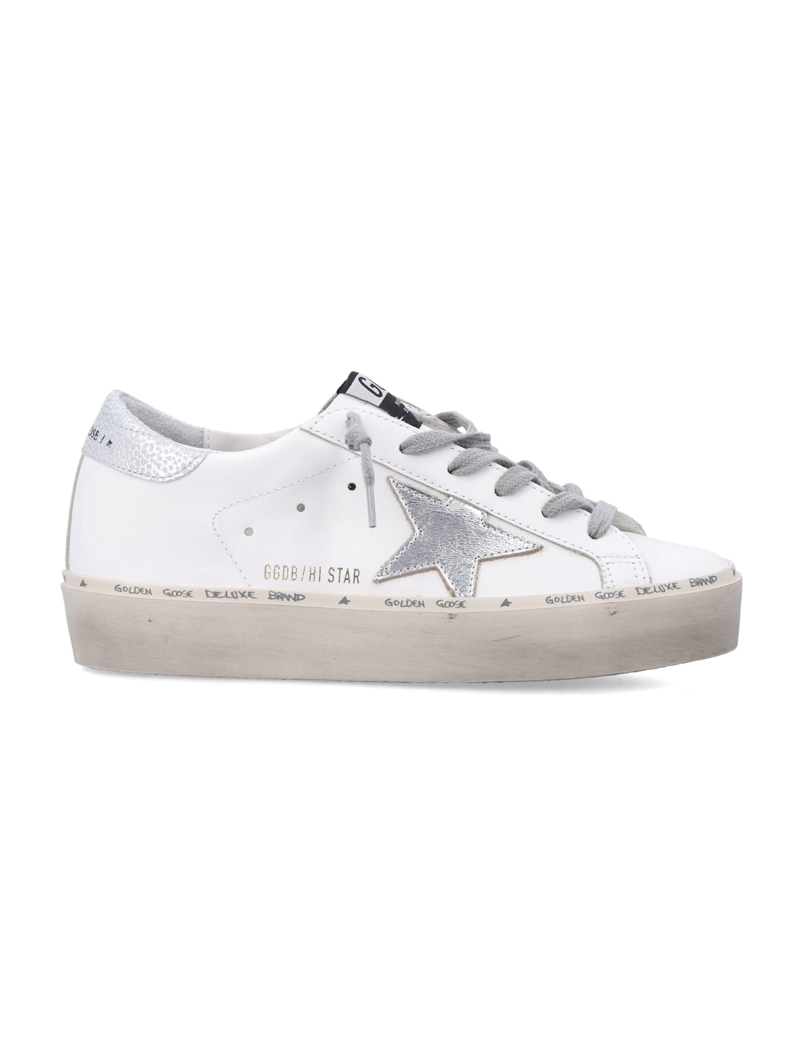Golden Goose Hi Star Leather Women S Sneaker In White