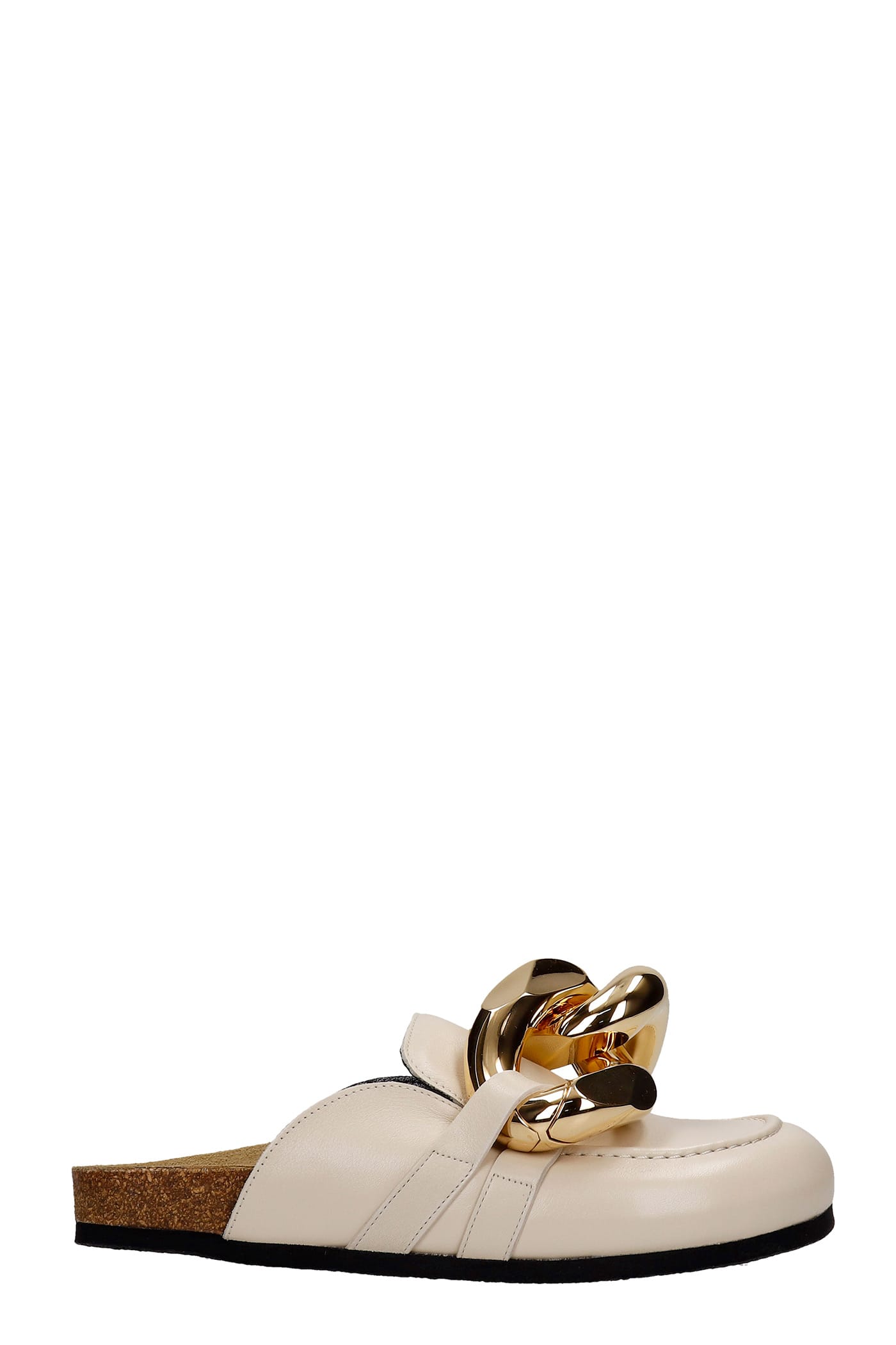 Jw Anderson Ssense Exclusive Beige Chain Loafers In Beige