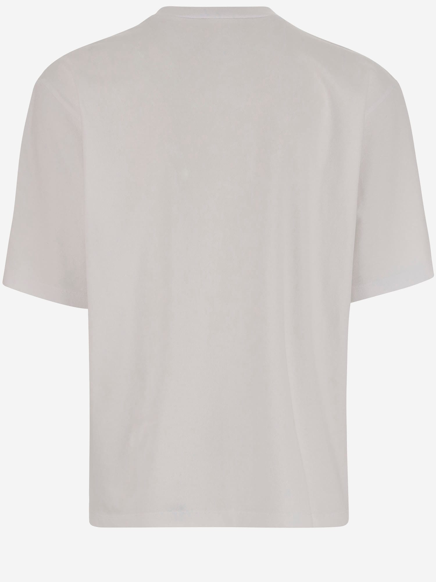 Dsquared2 Crew Neck Cotton T-shirt With Graphic Print In White