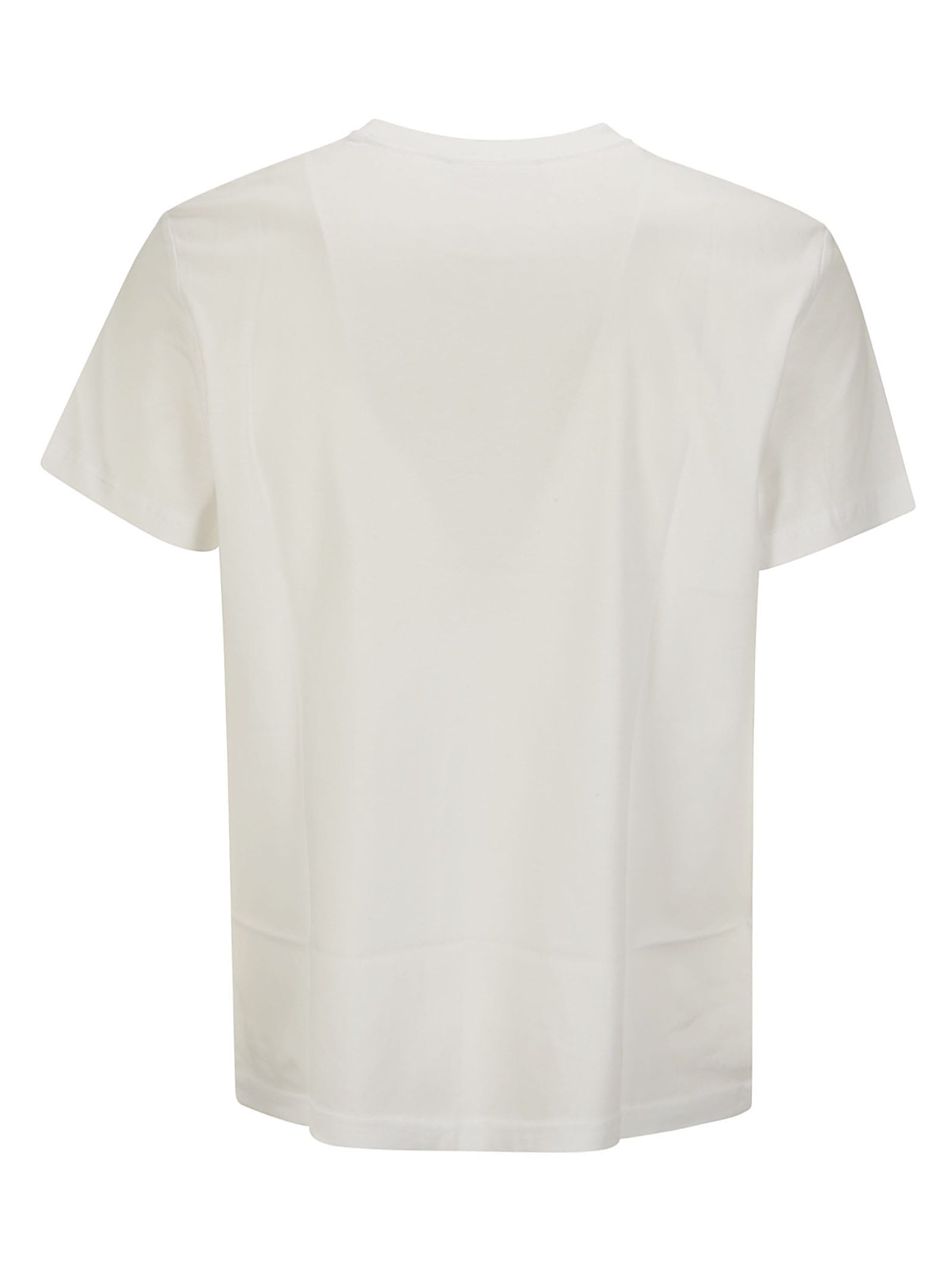 Shop Versace Jeans Couture 76up600 S Vembl T.foil Sm T-shirt In White/gold