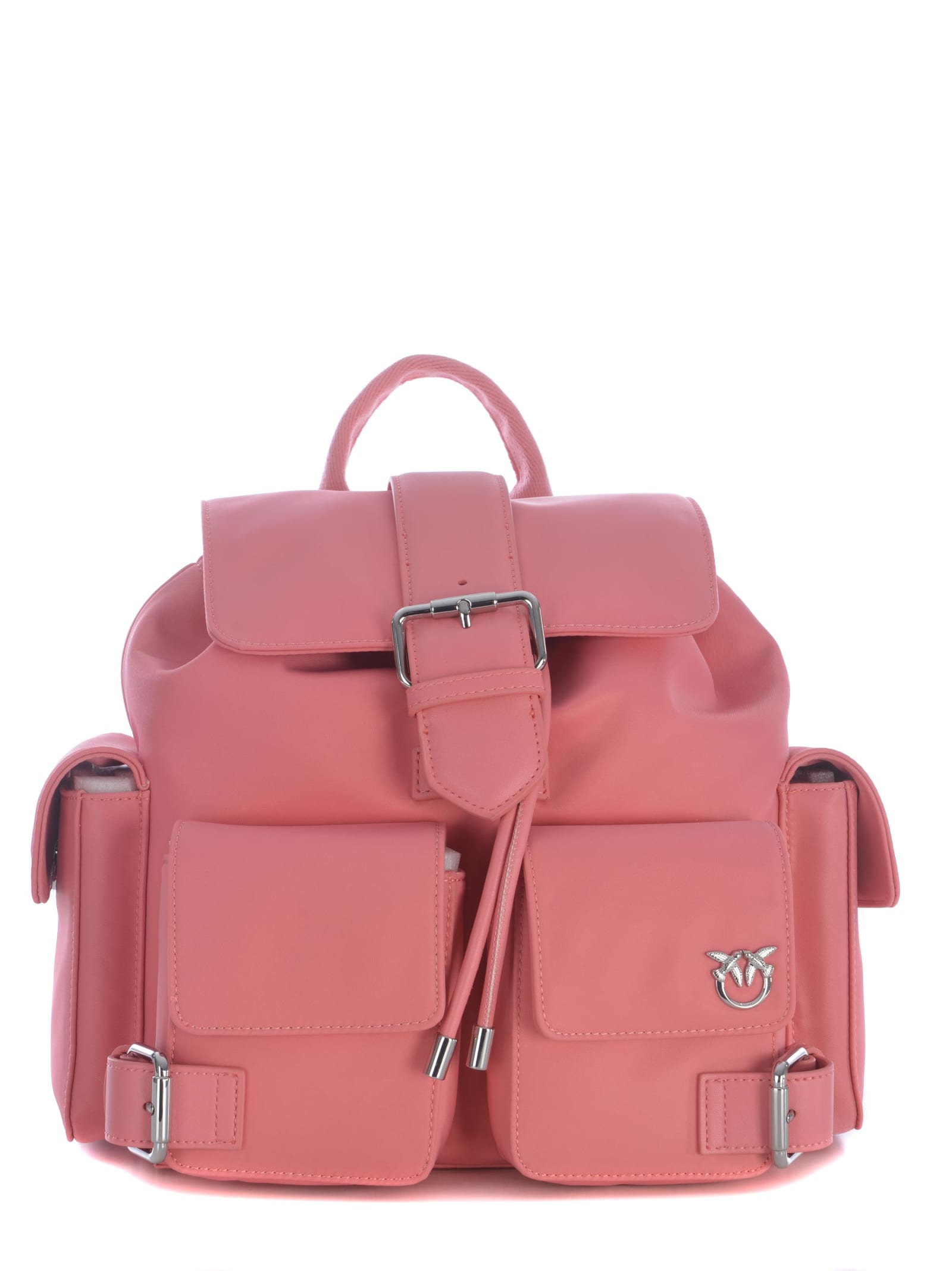 Shop Pinko Backpack  Poketbackpack Made Of Nylon In Rosa