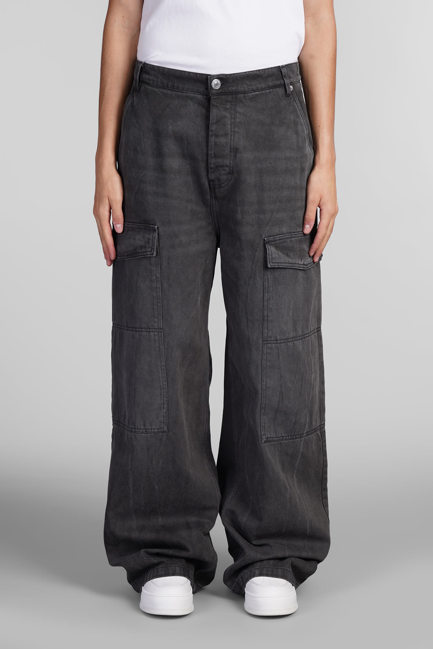 Ami Alexandre Mattiussi Jeans In Black Cotton