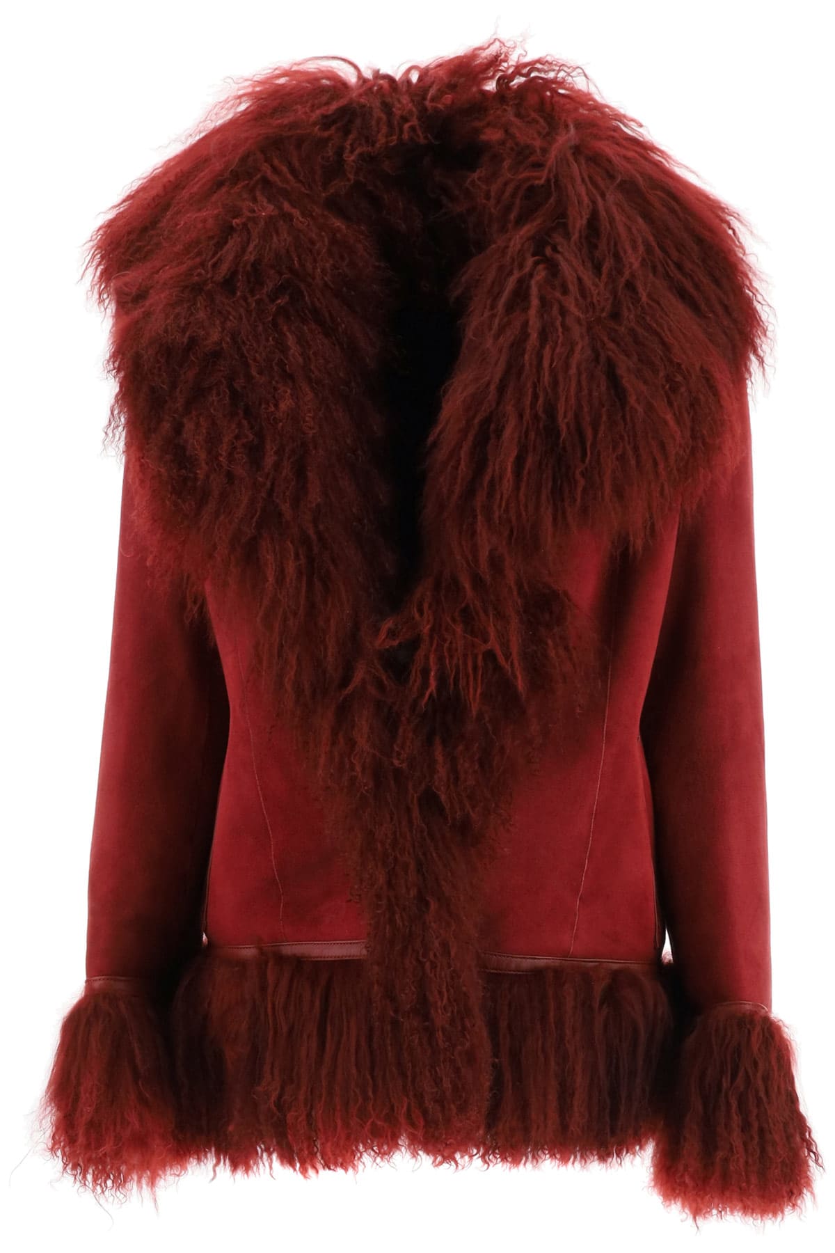 Saks Potts Bon Shearling Coat With Fur