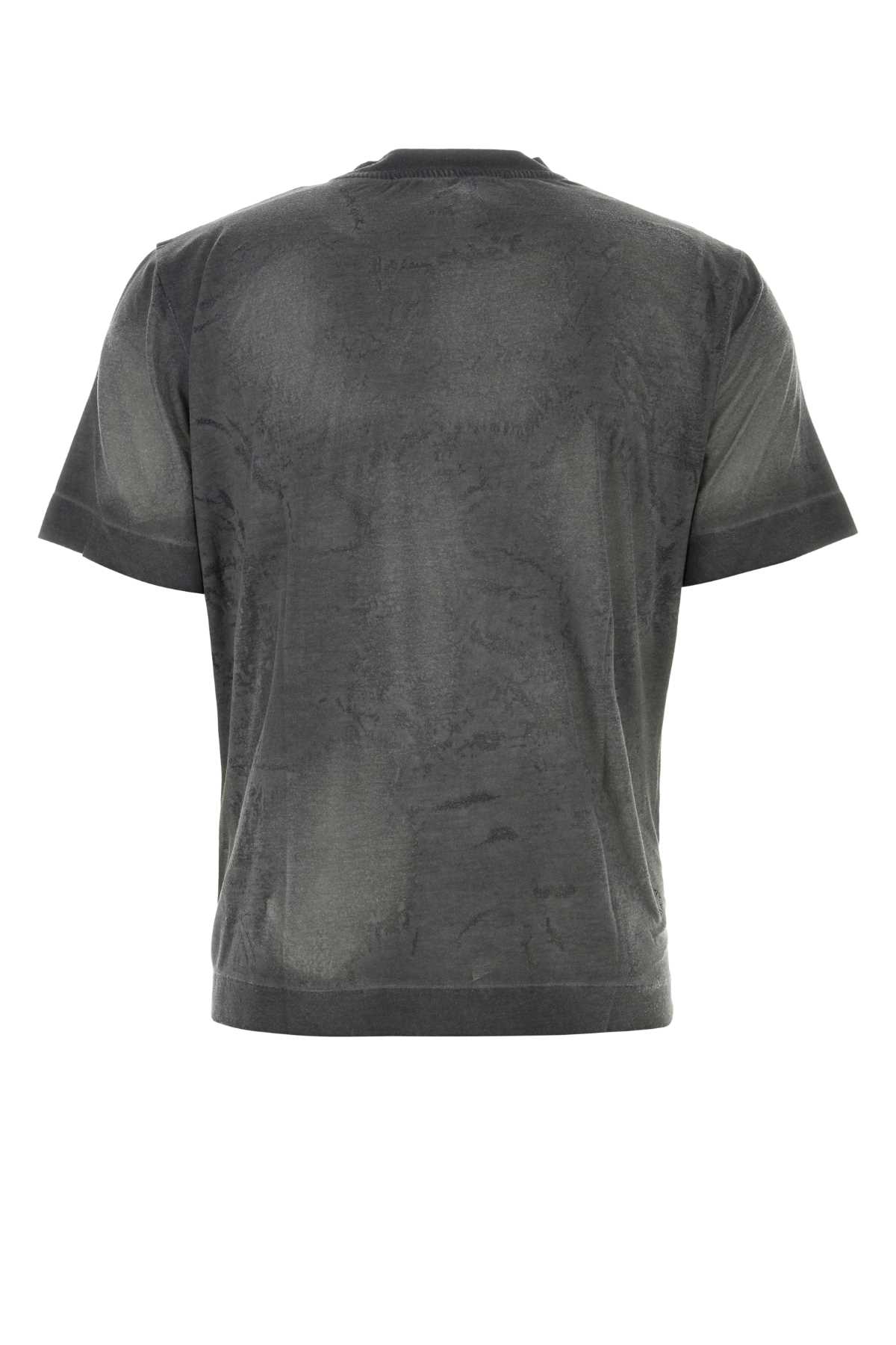 Shop Alyx Graphite Cotton And Polyester T-shirt In Black