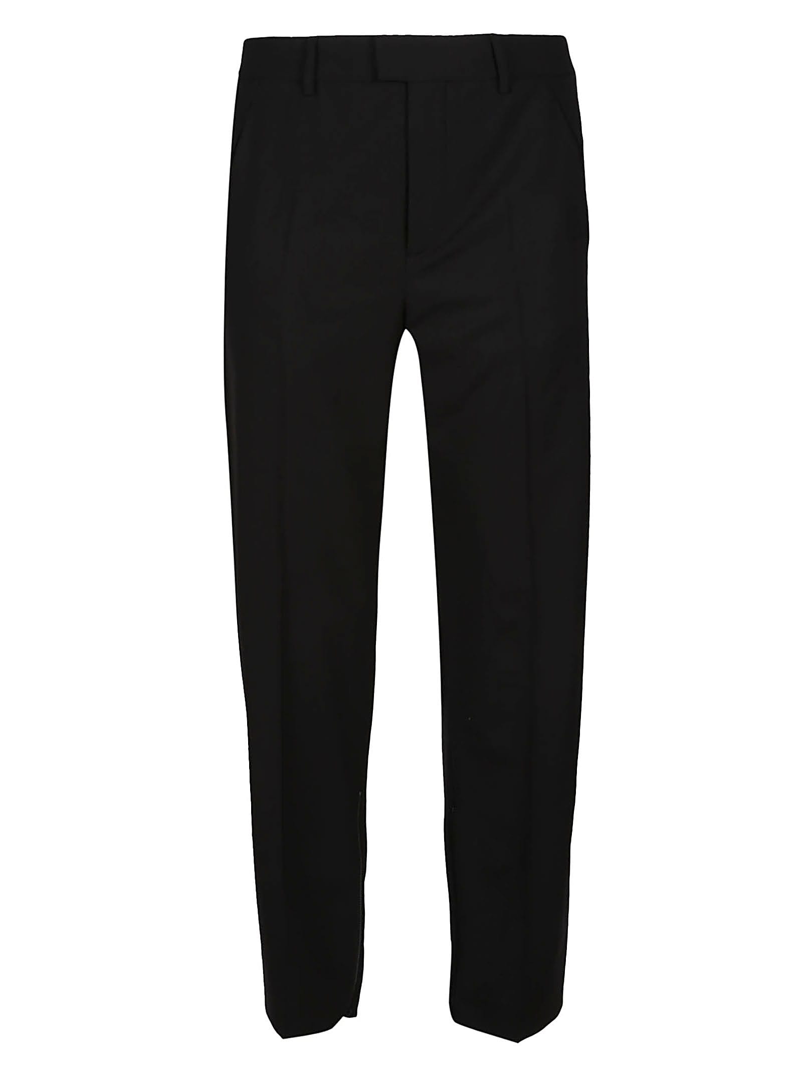 Shop Off-white Embroidered Slim Zip Pant In Black No Color