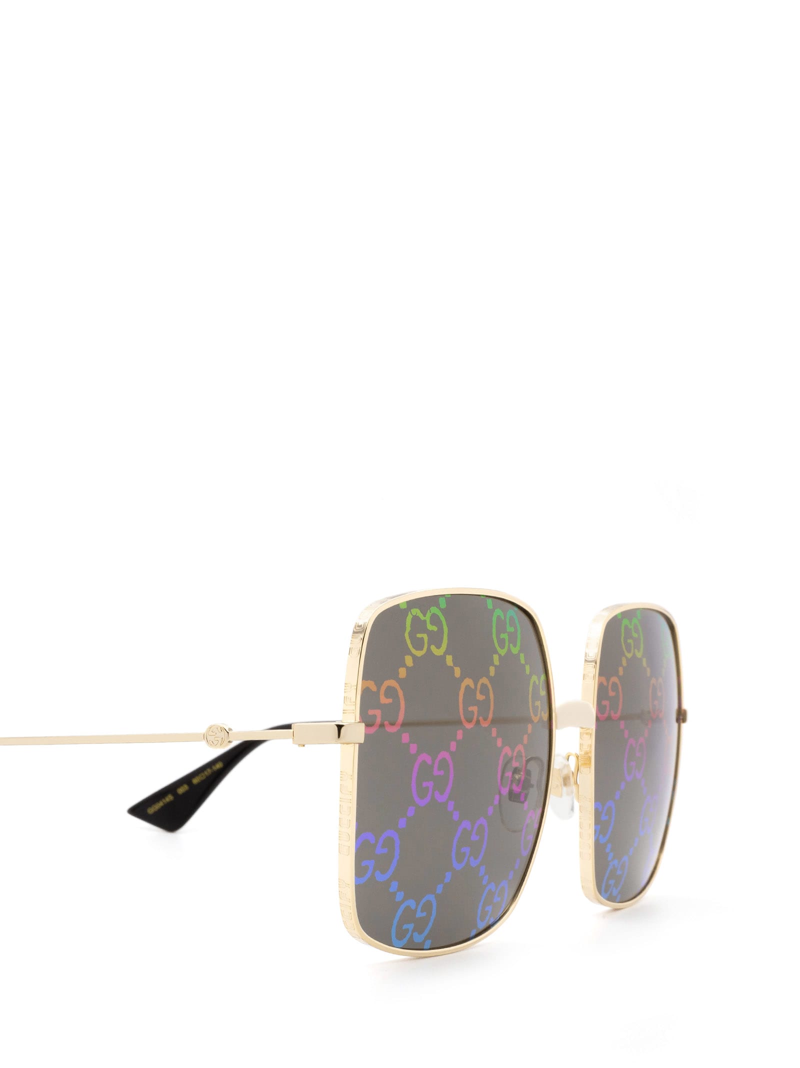 halfrond Vliegveld Inheems Gucci Gg0414s Gold Sunglasses | ModeSens