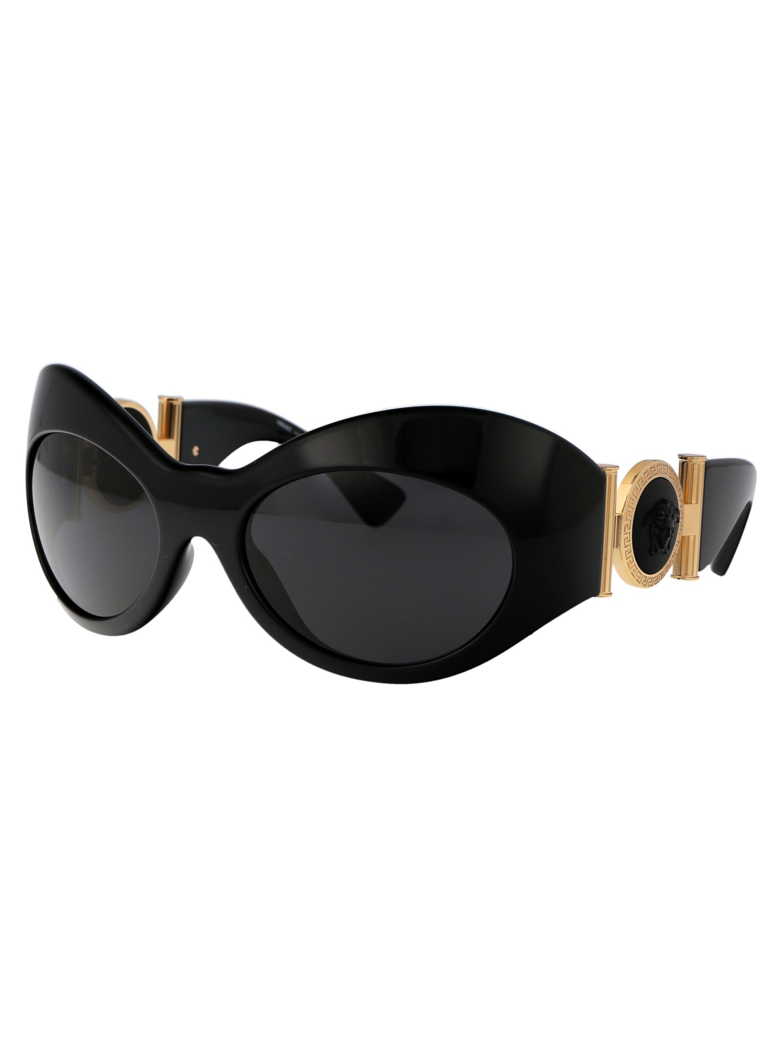 Shop Versace 0ve4462 Sunglasses In Gb1/87 Black