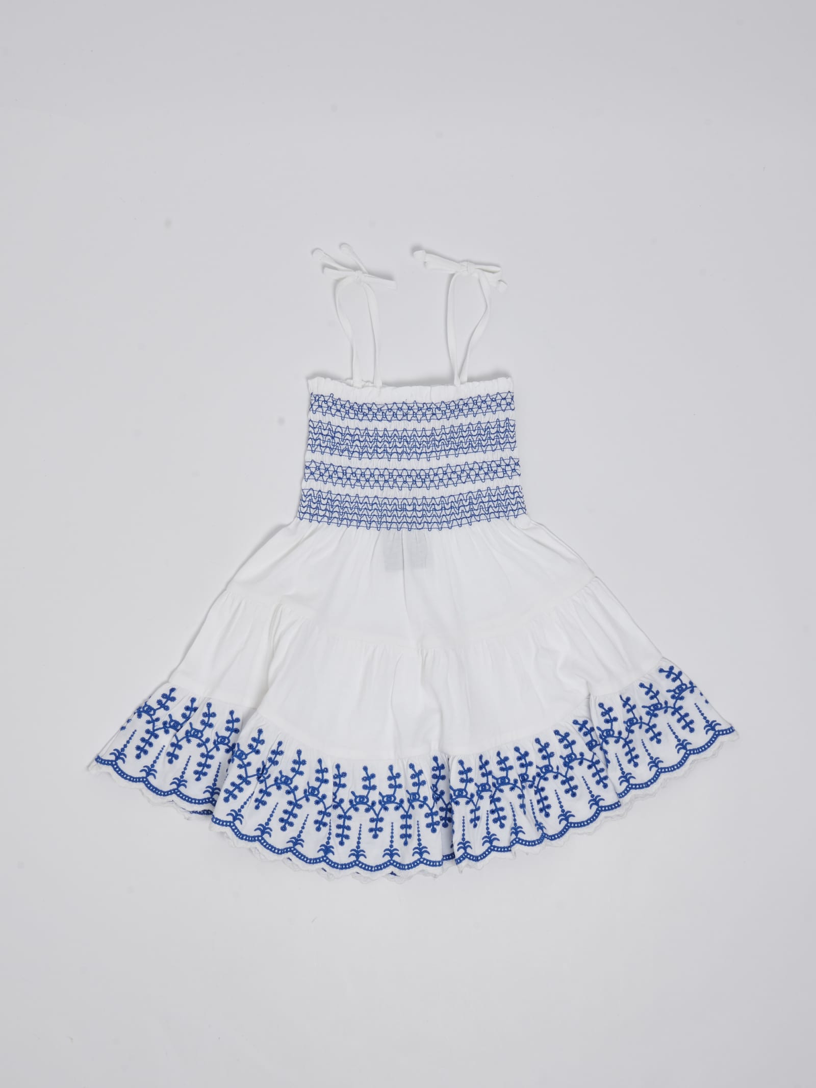 Shop Polo Ralph Lauren Dress Dress In Bianco-azzurro