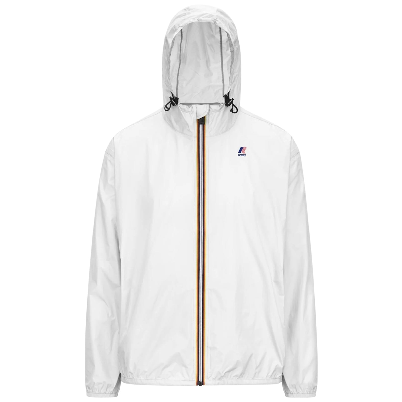 K-way Hooded Long-sleeved Zipper Casual Jacket In White