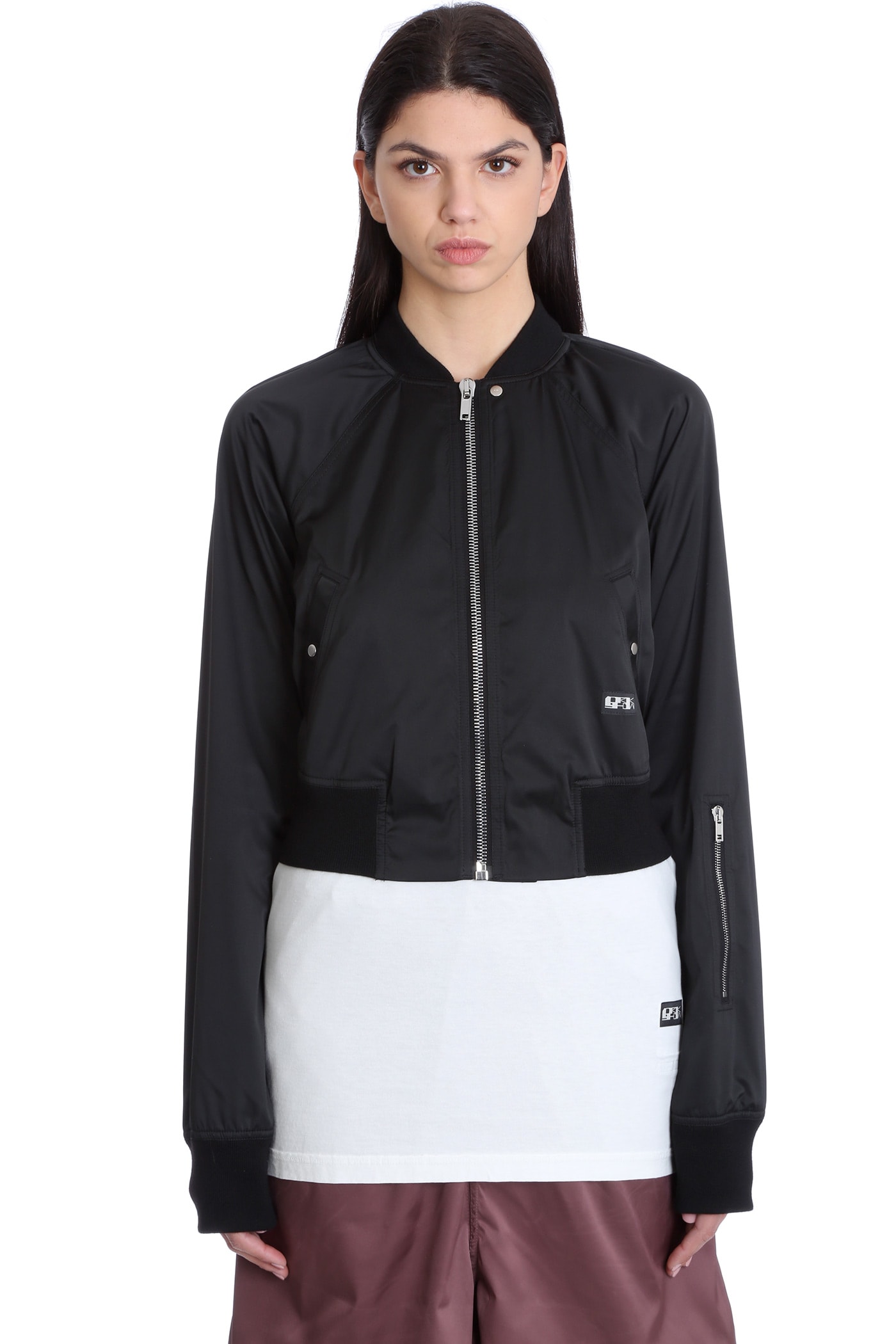 DRKSHDW Faun Bomber In Black Polyester