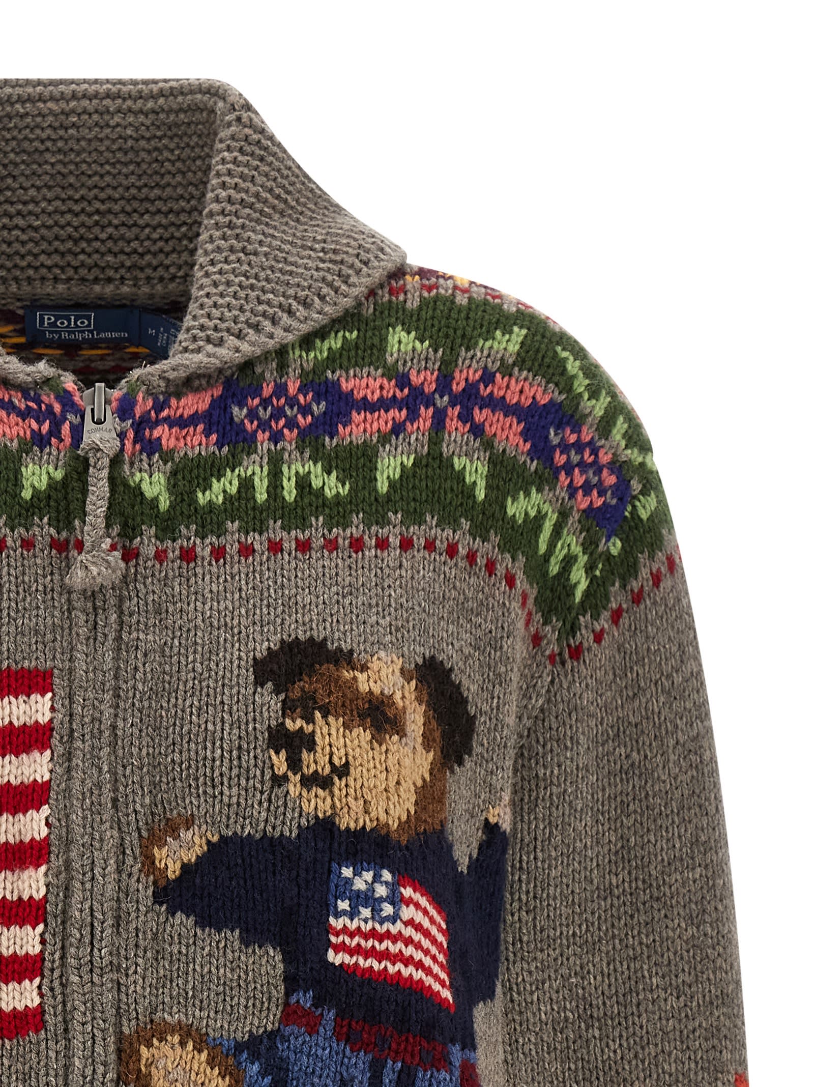 Polo Ralph Lauren Polo Bear Cardigan In Multi