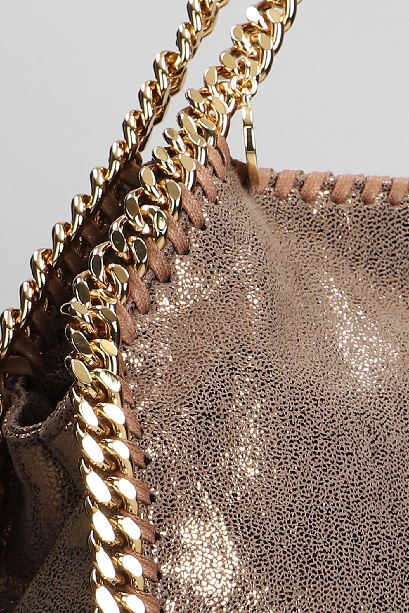 Shop Stella Mccartney Falabella Tote In Brown Polyester