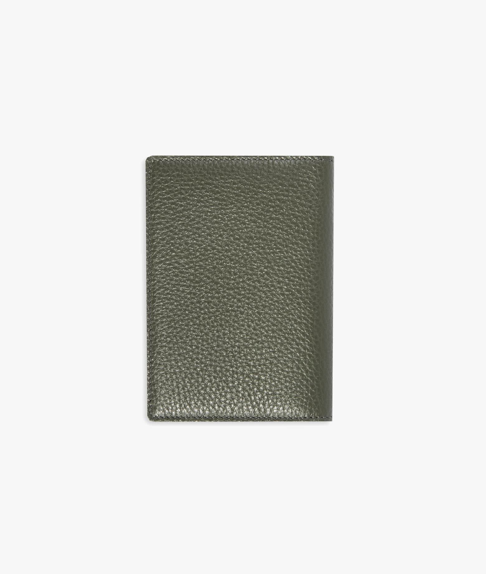 Shop Larusmiani Passport Cover Fiumicino Wallet In Olive