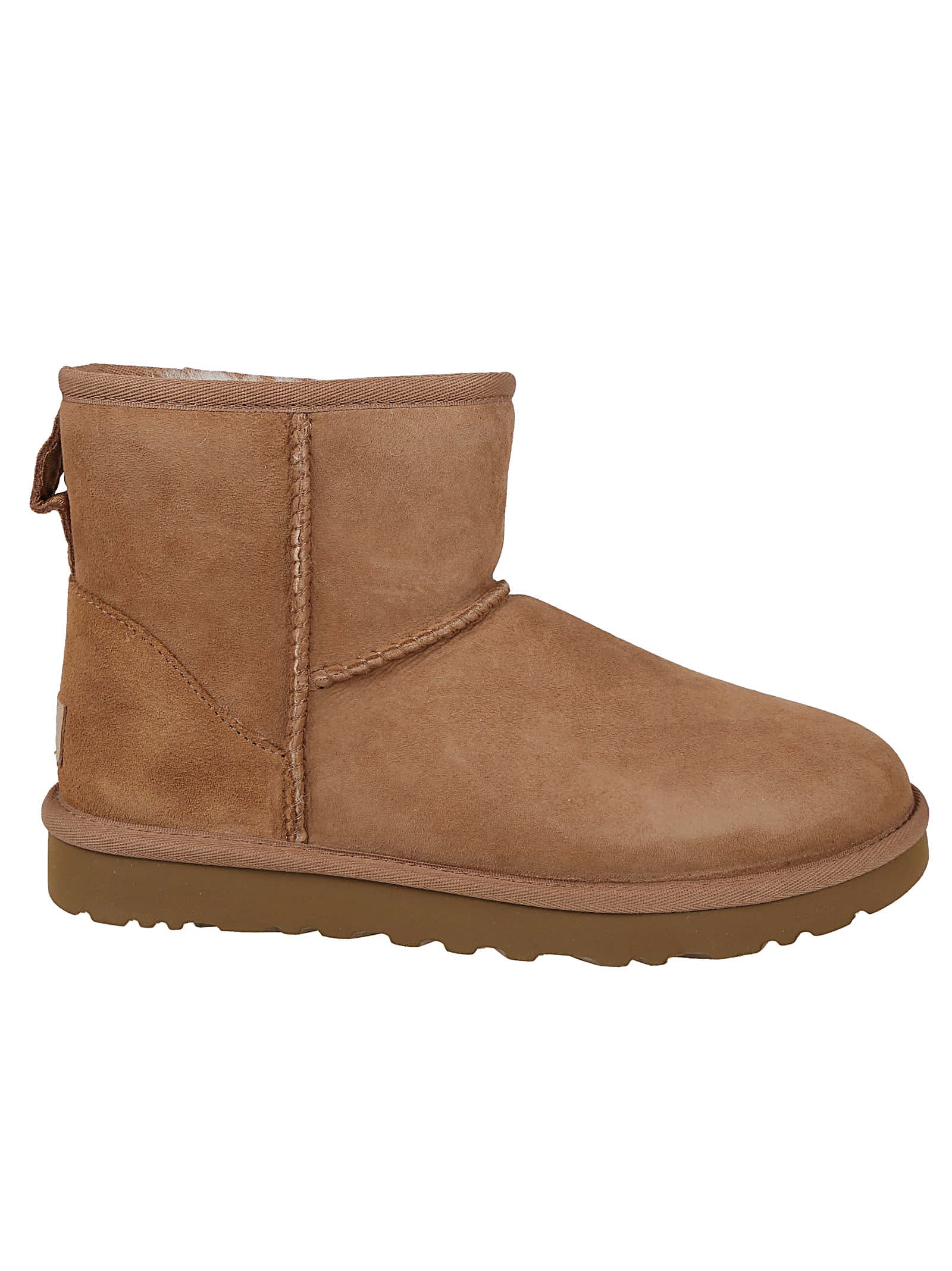 Ugg Mini Classic Ii Suede Ankle Boots In Brown