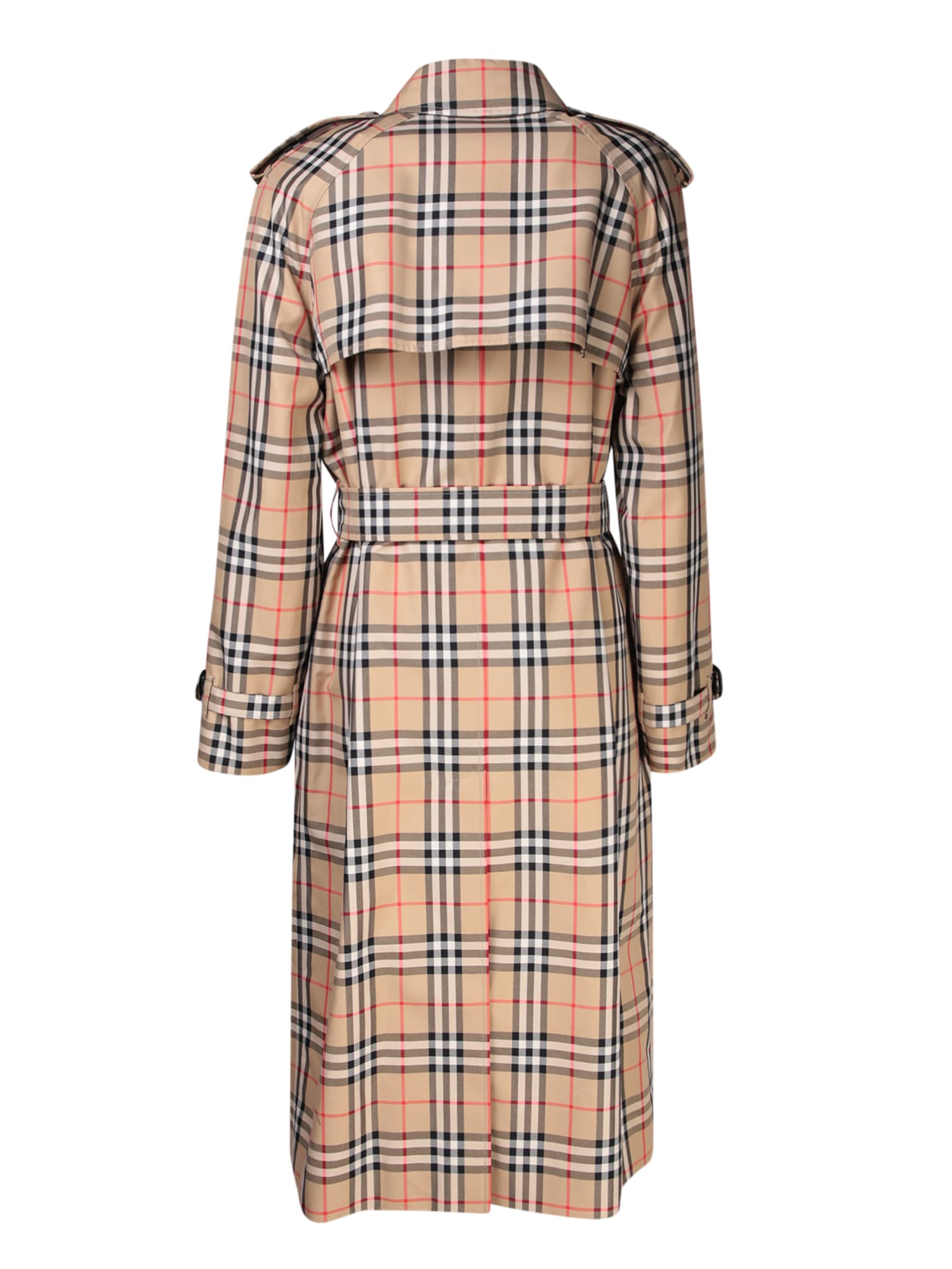 Shop Burberry Trench Harehope In Beige