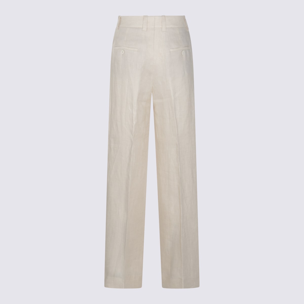 Incotex Trousers Linen Wide Leg