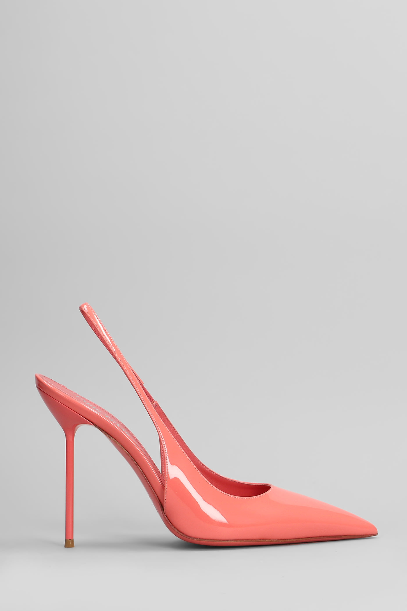 Lidia Slingback Pumps In Rose-pink Patent Leather