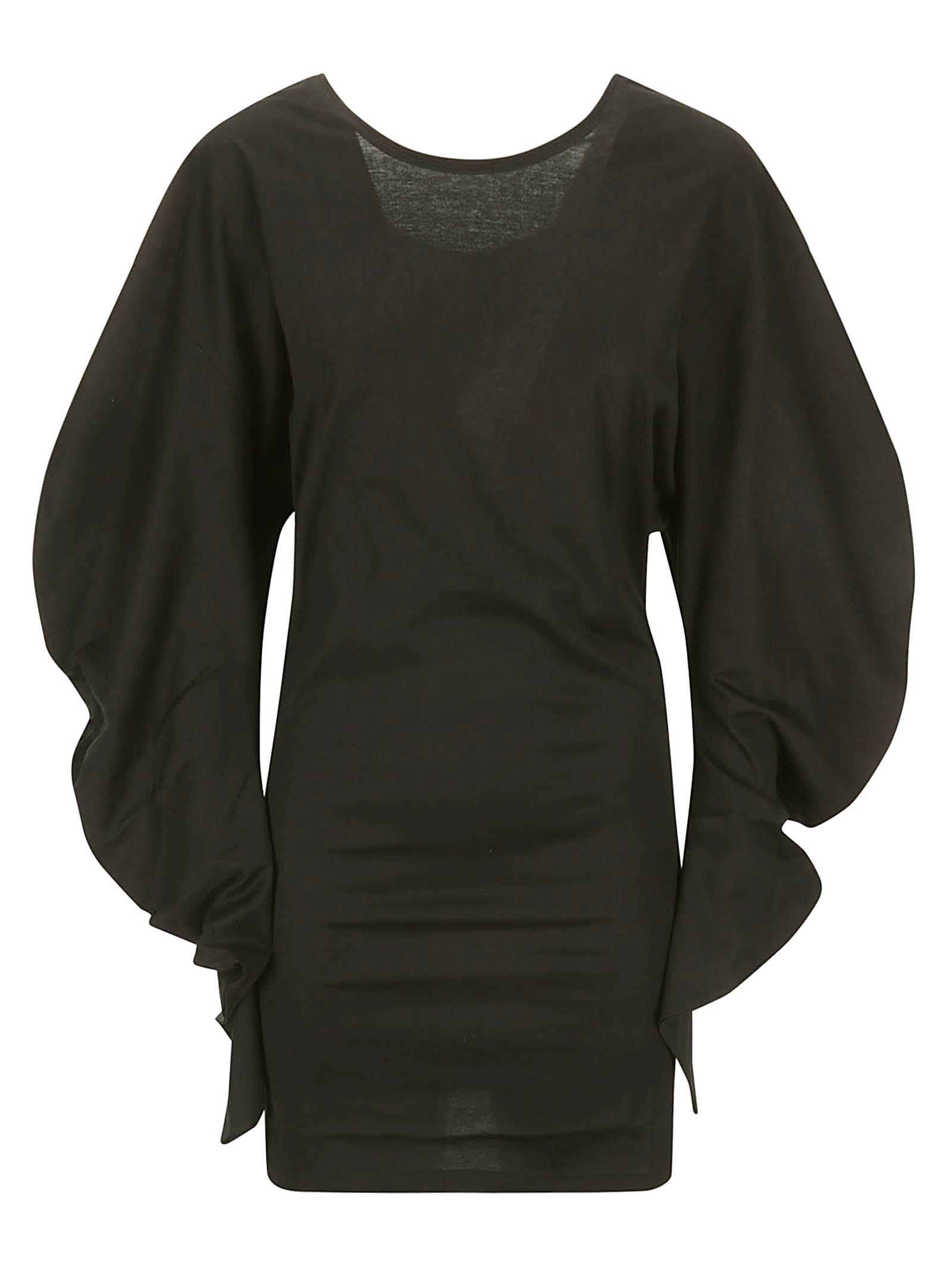 Shop Setchu Maru Jersey Dress In Black