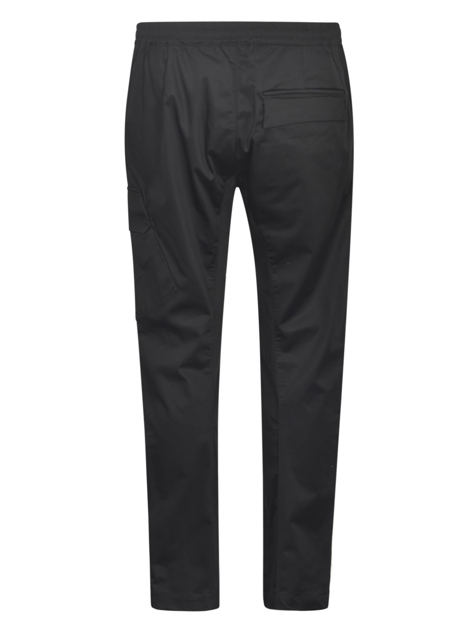 C.p. Company Black Logo Patch Pant In Black
