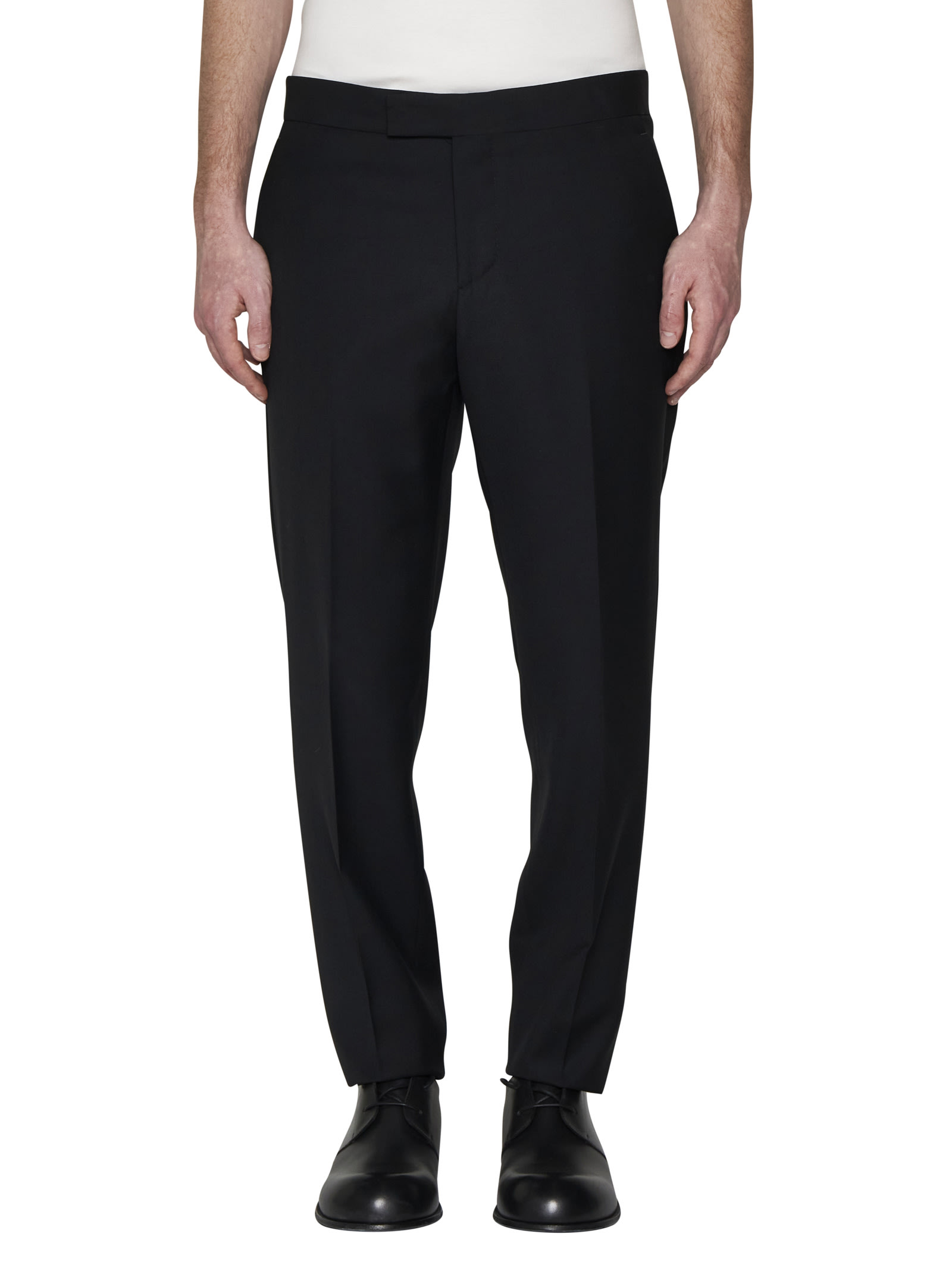 Shop Lardini Pants In Black