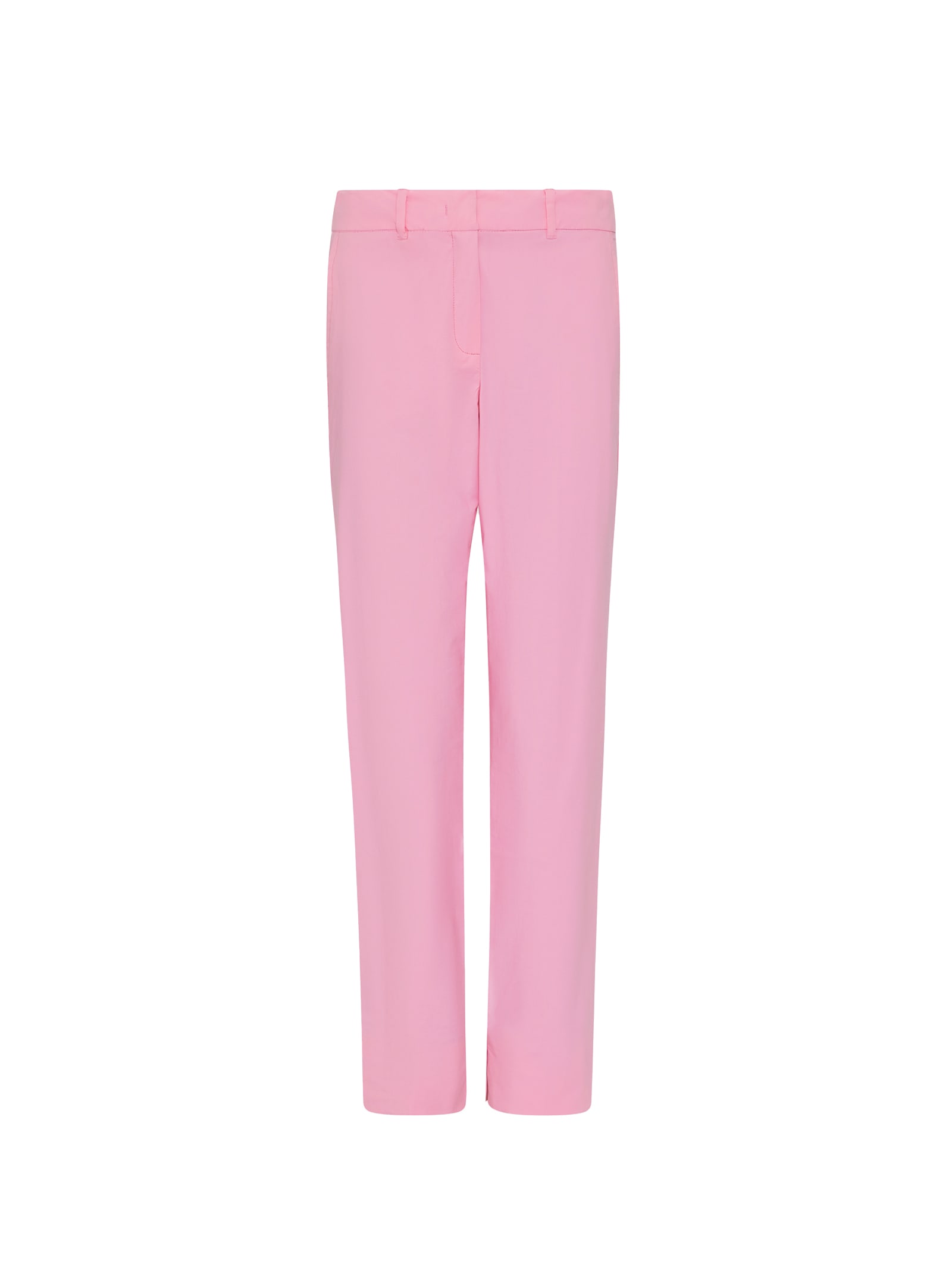 Pink High-waisted Trousers