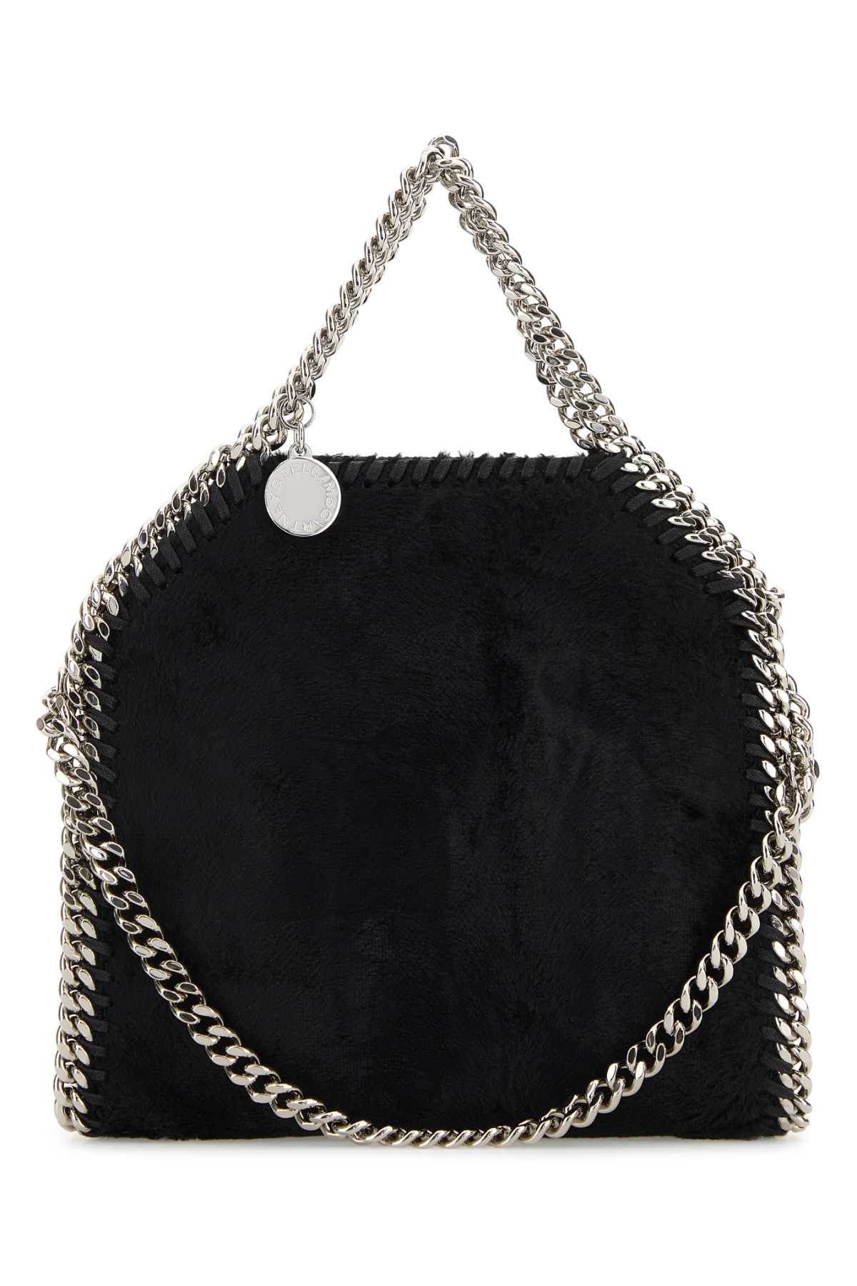Stella Mccartney Mini Handbag With Chain Strap And Metal Hardware In Black