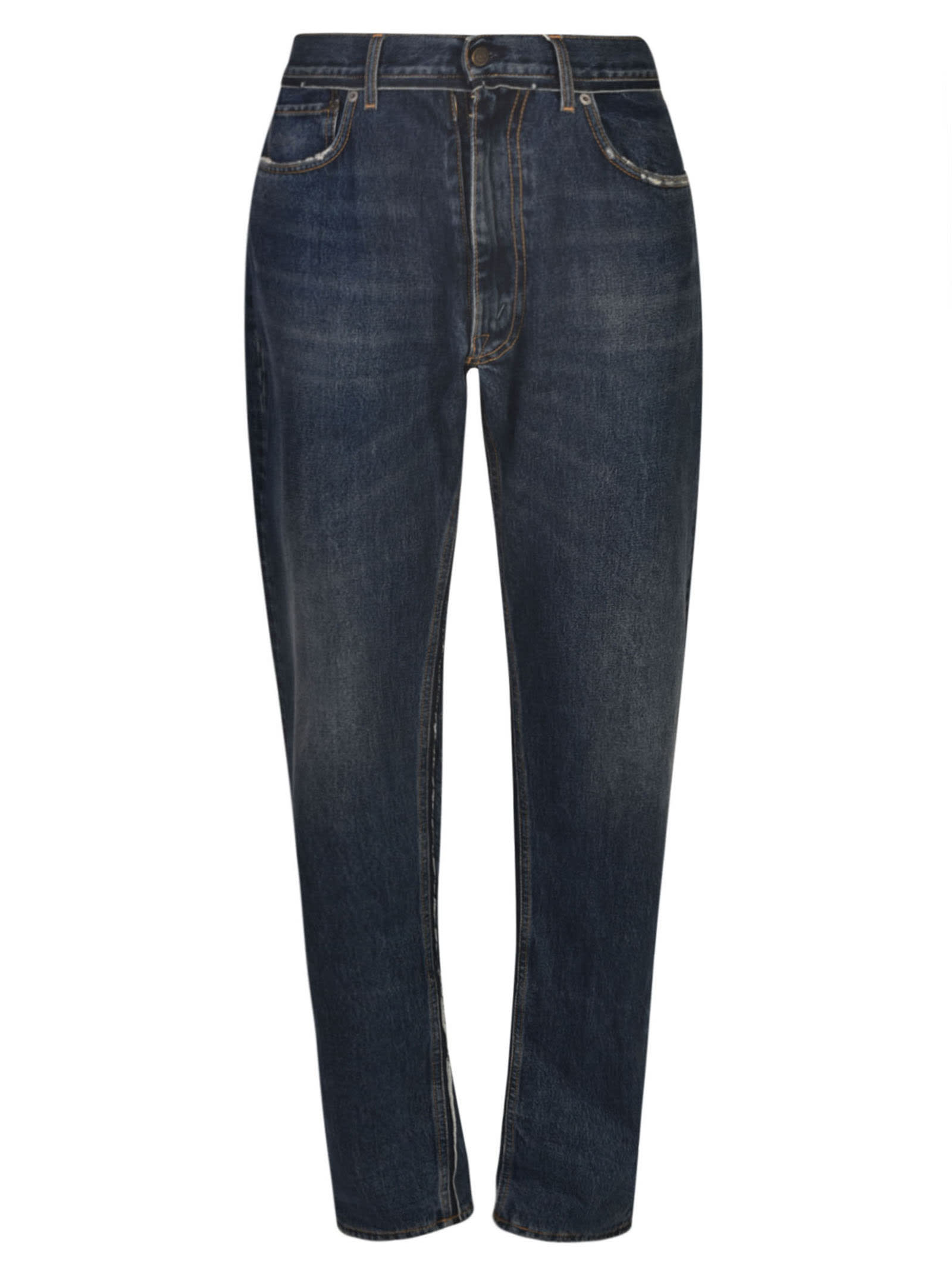 Maison Margiela Fitted Classic Jeans In Blue