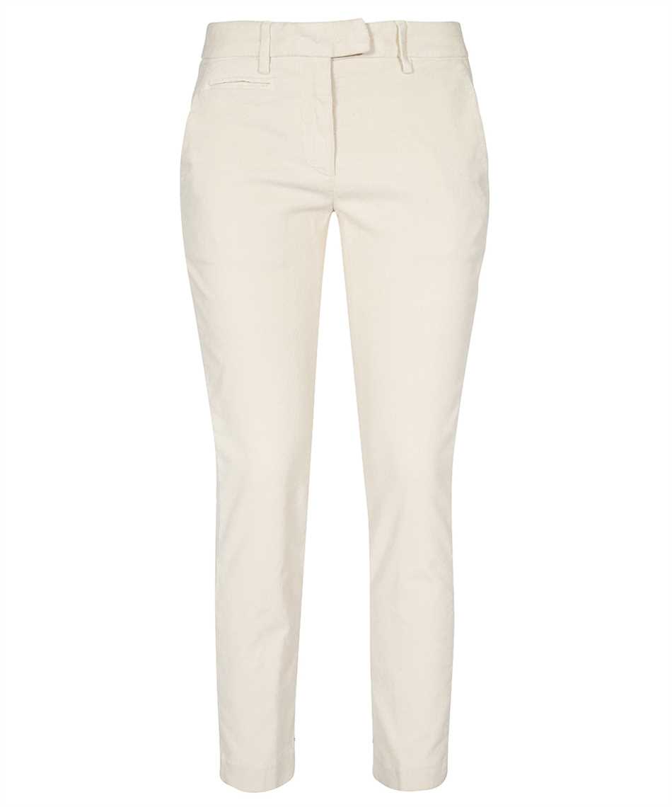 Dondup Slim Fit Trousers In Ecru