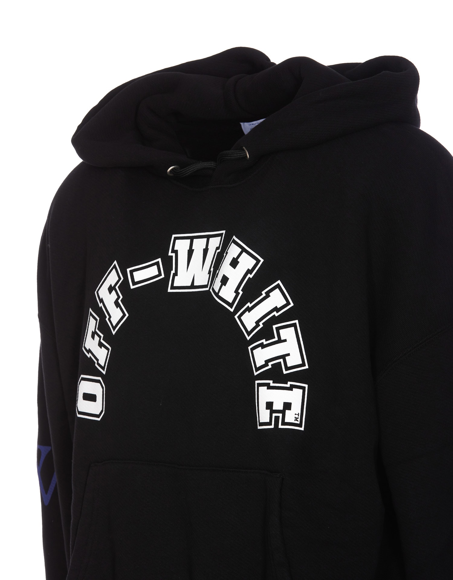 Shop Off-white Football Over Hoodie In Black