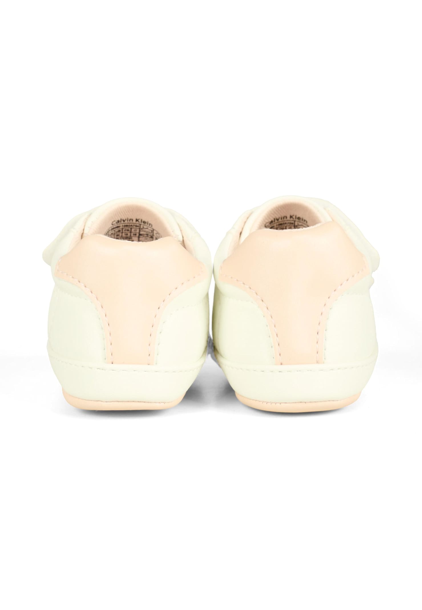 Calvin Klein White Sneakers For Baby Girl With Logo In White