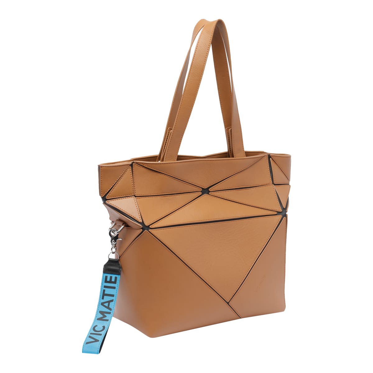 Vic Matie Double Handle Shoulder Bag In Brown