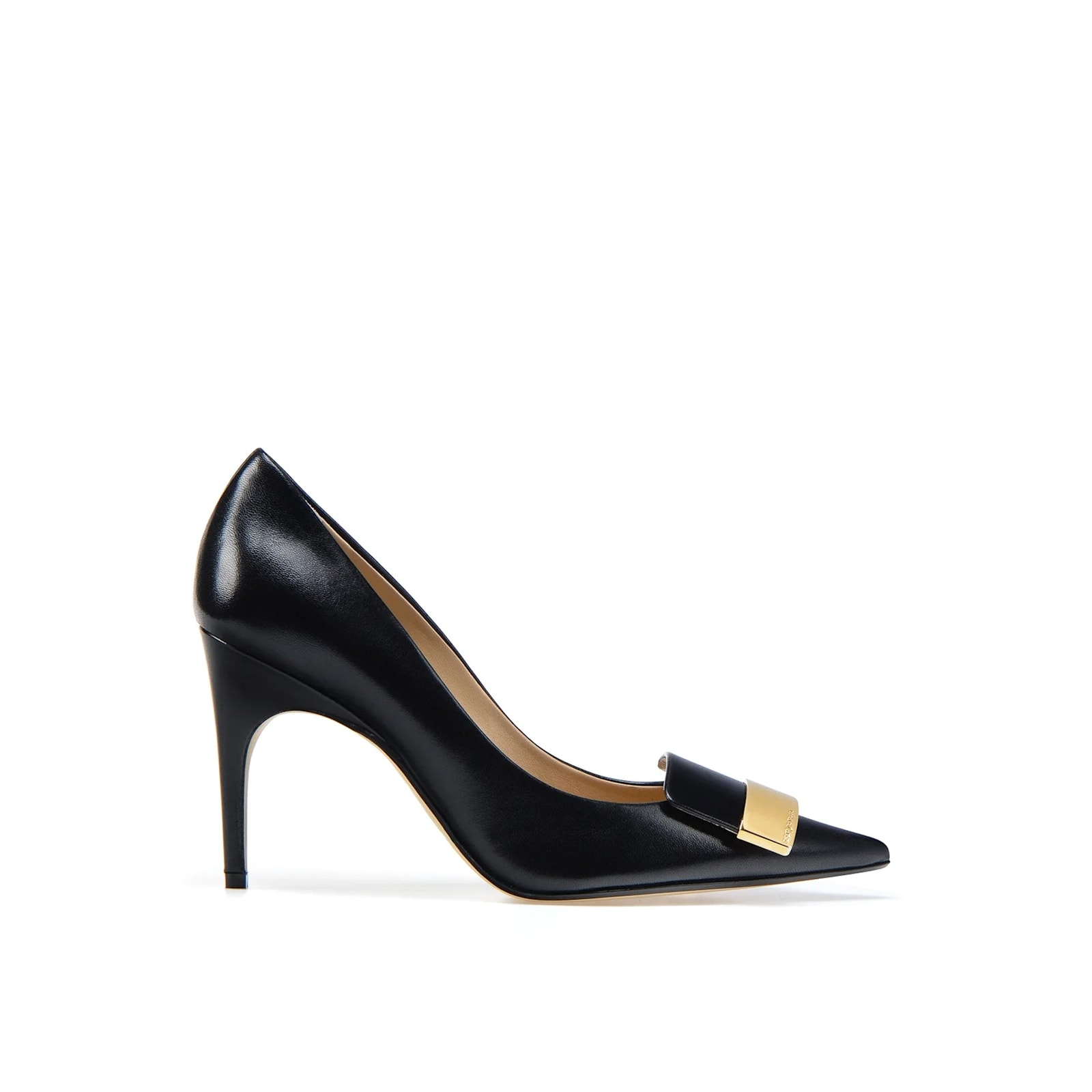Sergio Rossi Leather Pointed-toe Pumps In Black