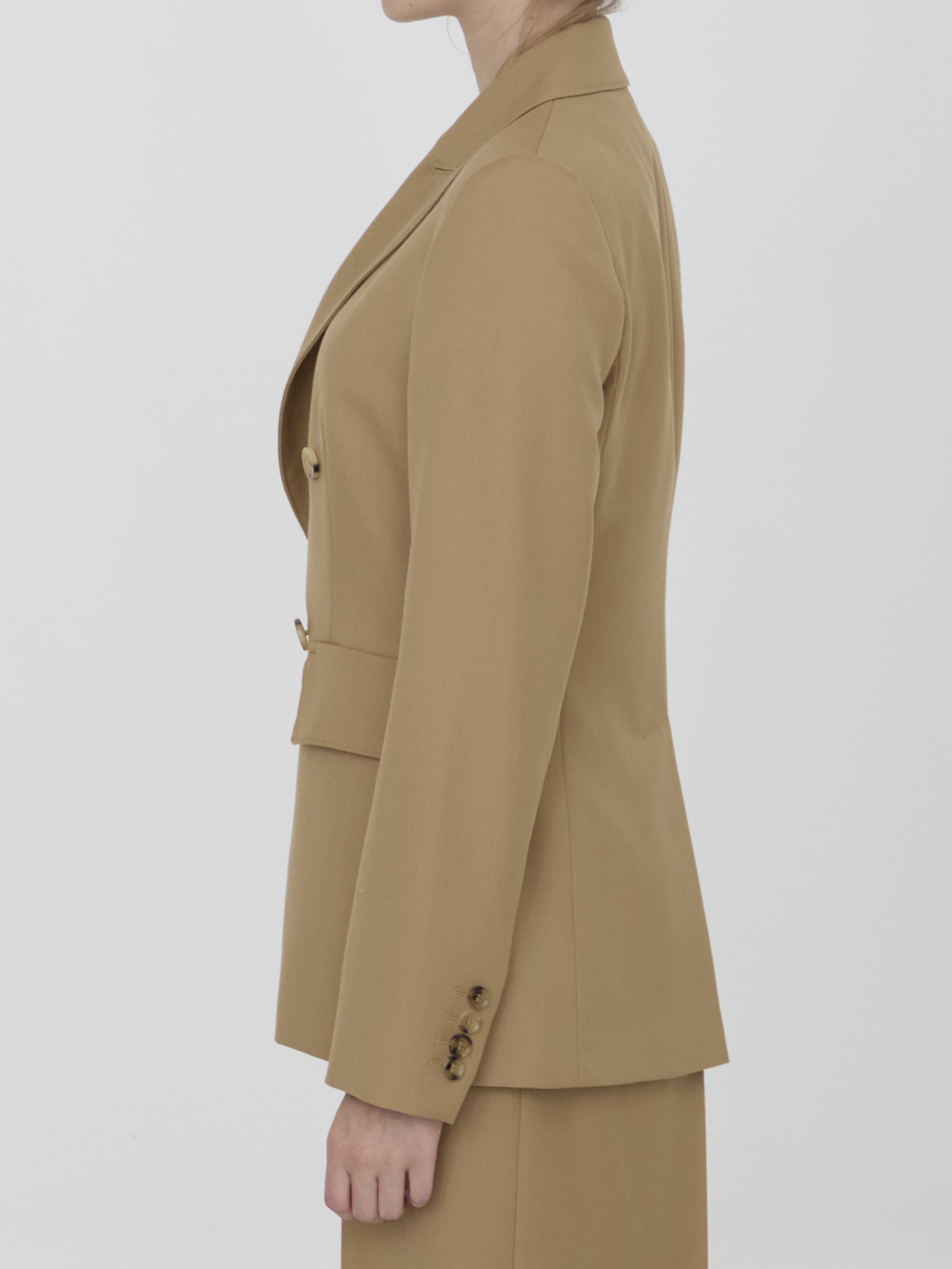 Shop Max Mara Osanna Jacket In Yellow