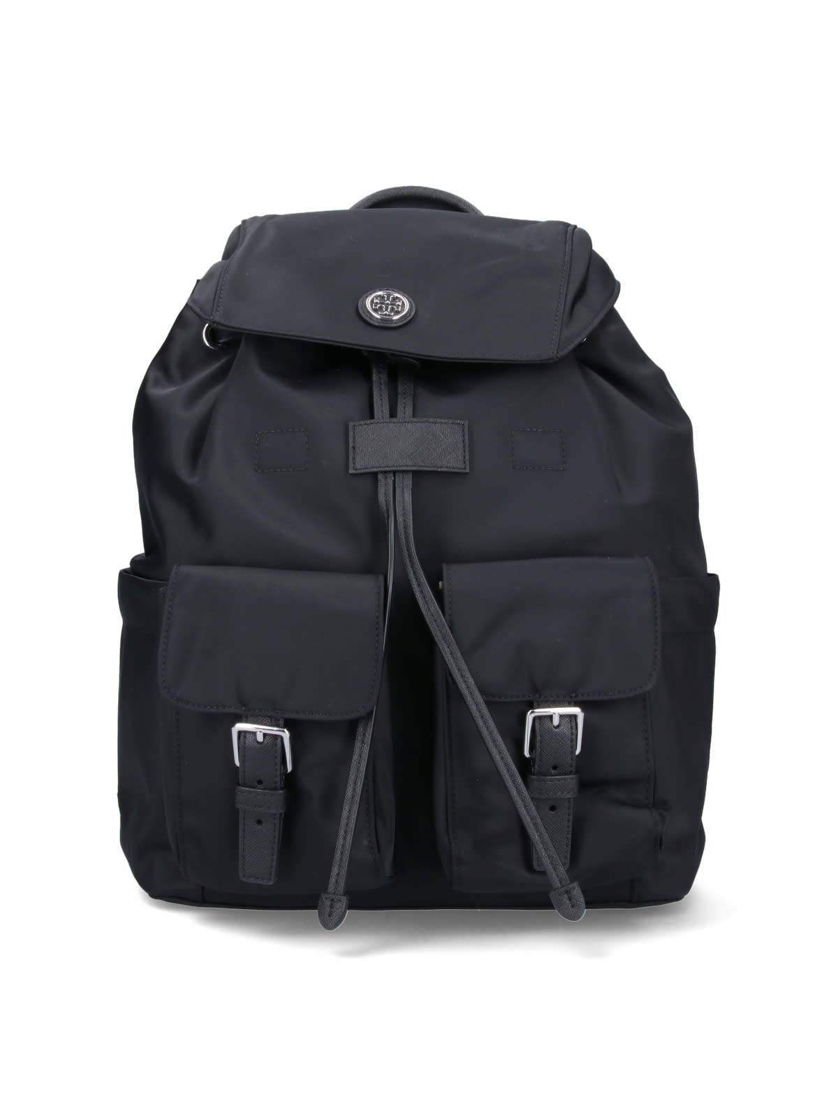 Shop Tory Burch Virginia Flap Backpack In Black